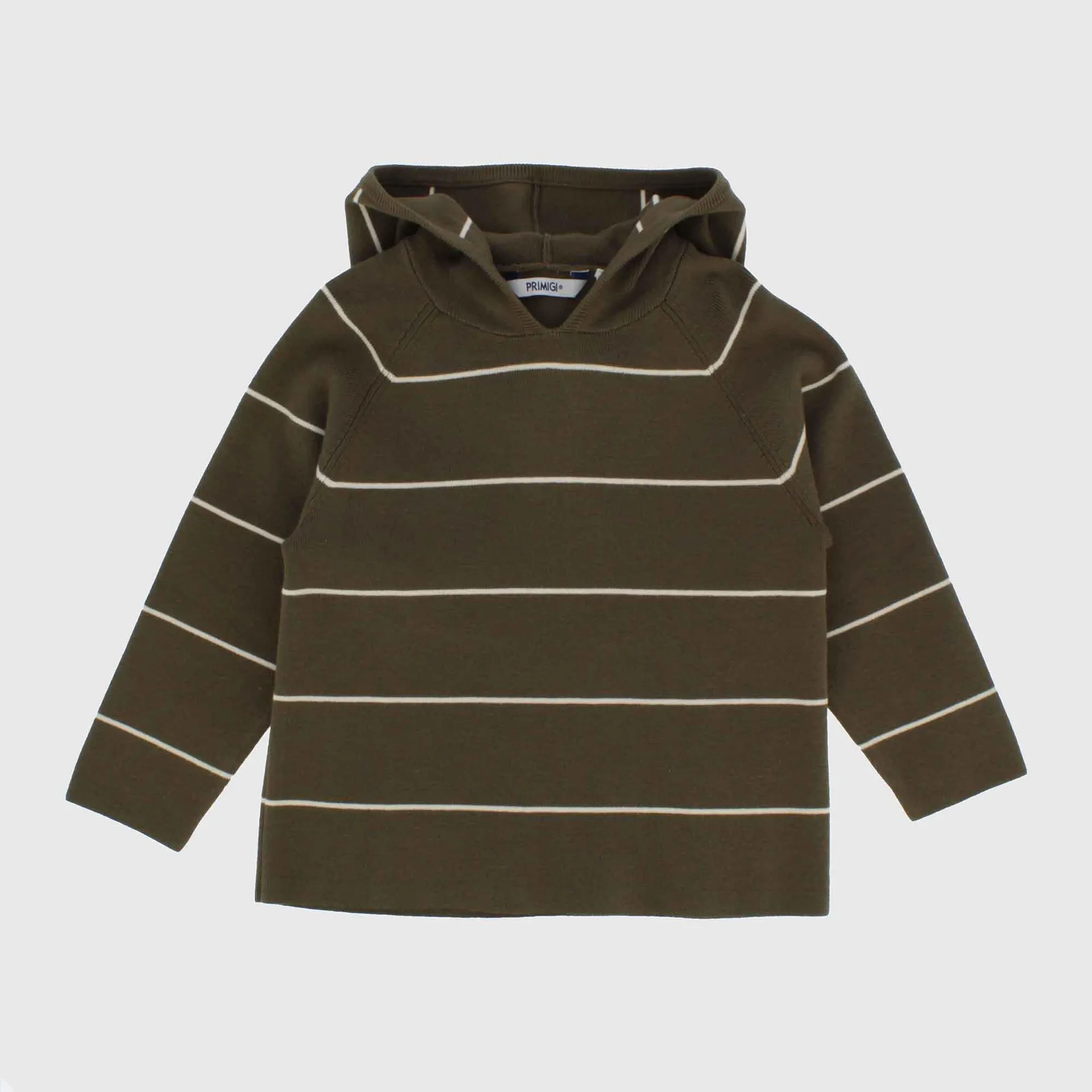 Pullover in maglia con cappuccio da Bambino, VERDE