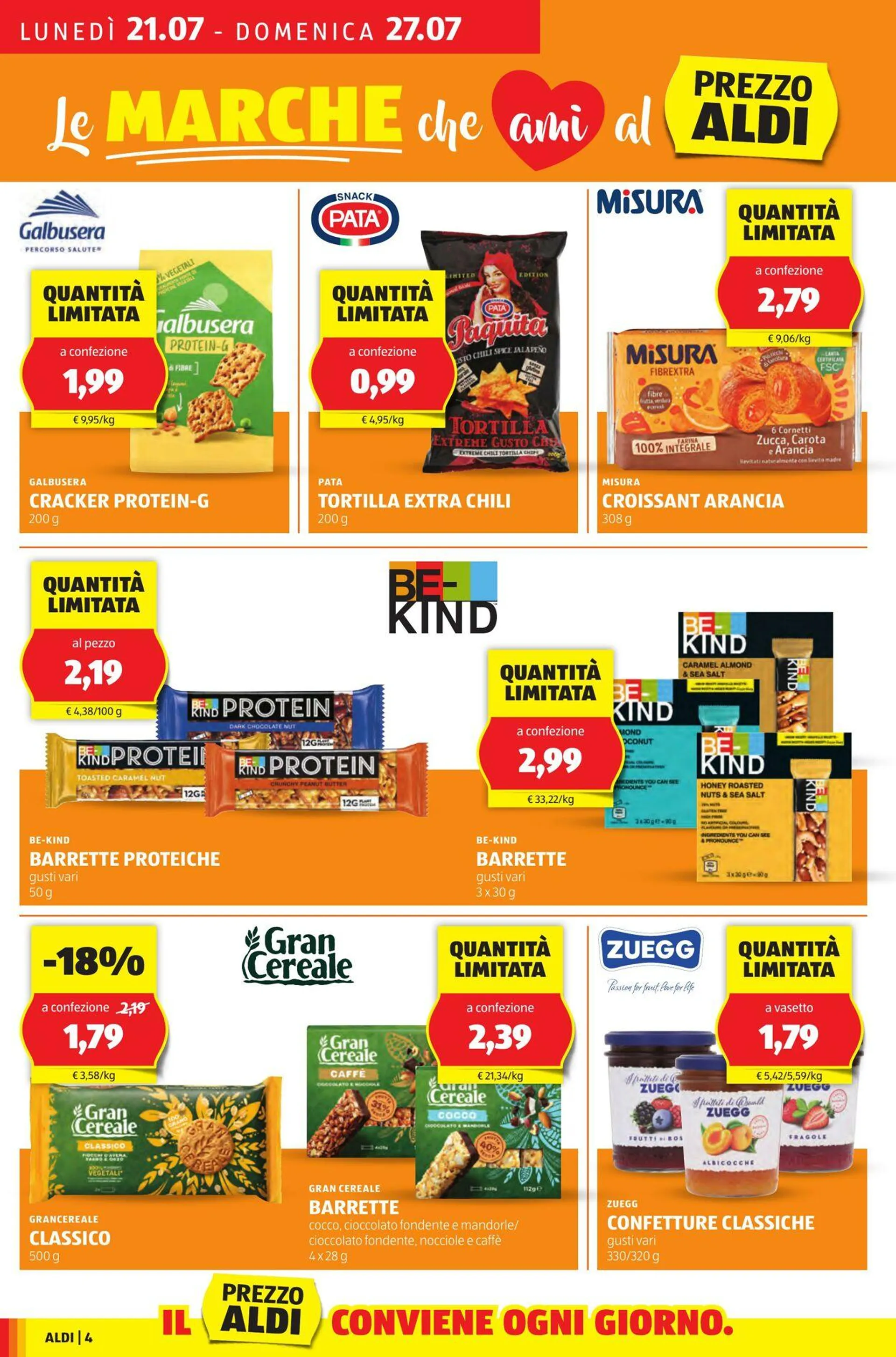 Aldi Volantino attuale da 21 luglio a 27 luglio di 2025 - Pagina del volantino 4