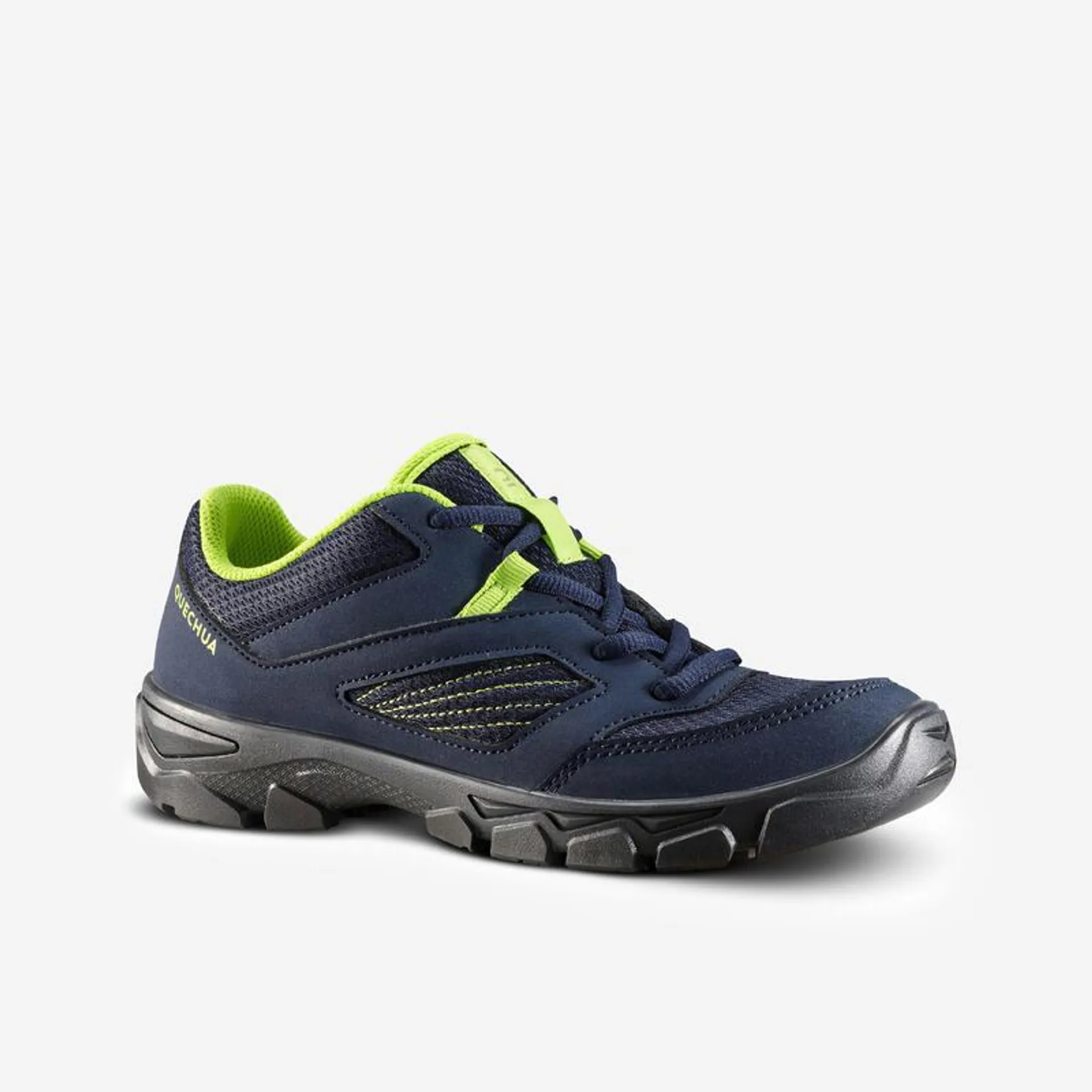 Scarpe montagna bambino NH100 MID lacci blu | dal 35 al 38