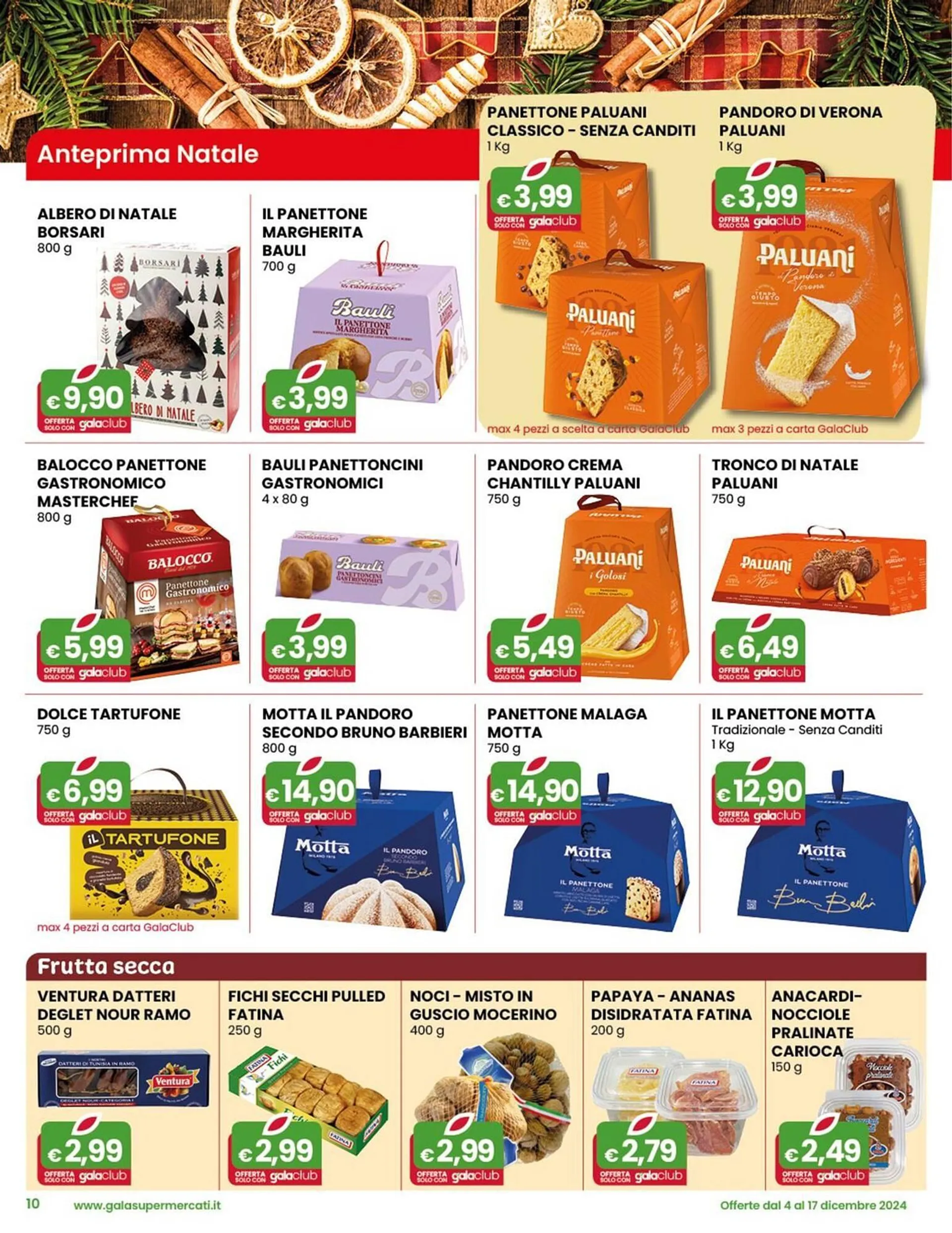 Volantino Gala Supermercati da 4 dicembre a 17 dicembre di 2024 - Pagina del volantino 10