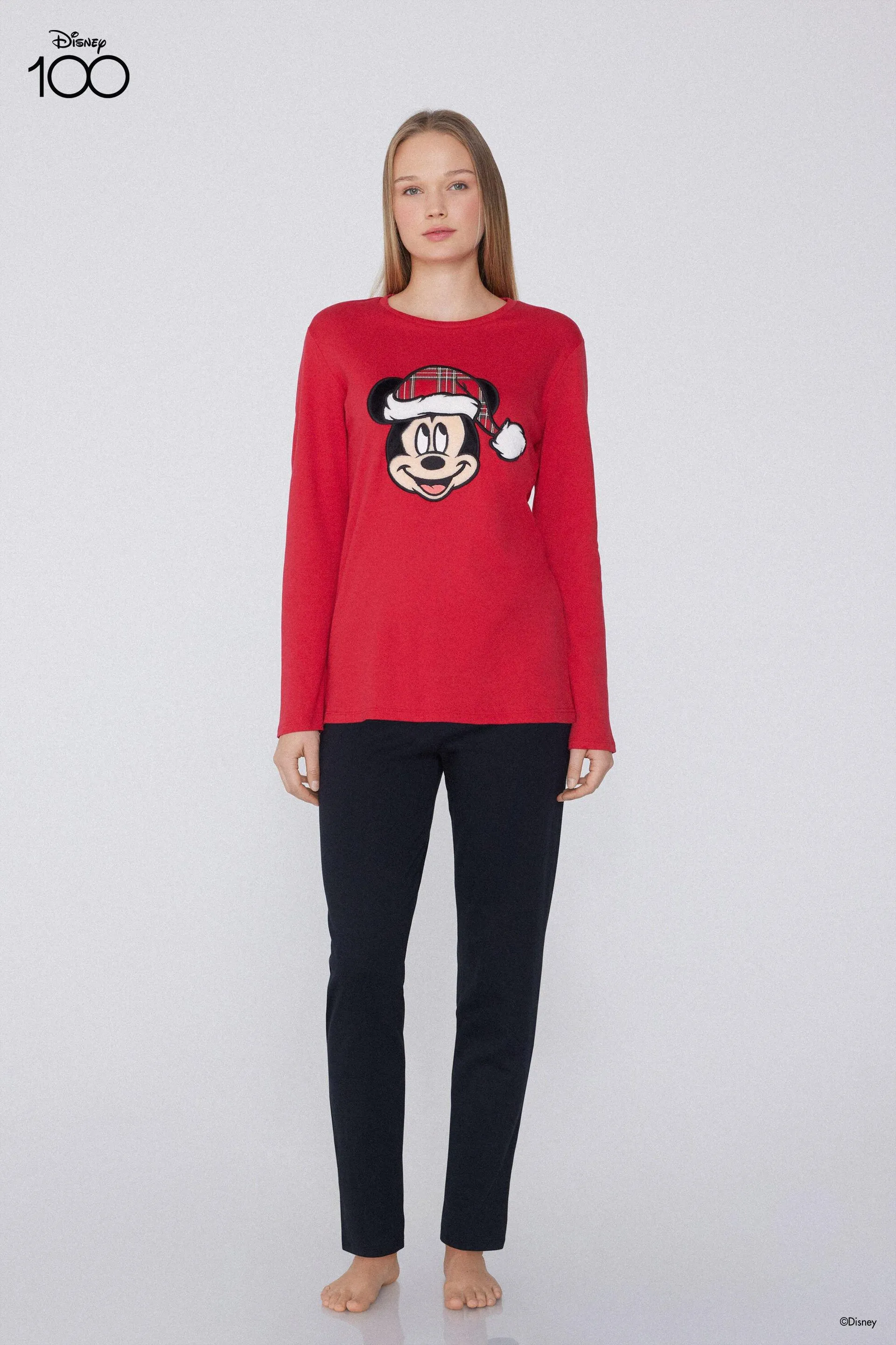 Pigiama Lungo Cotone Pesante Disney Mickey