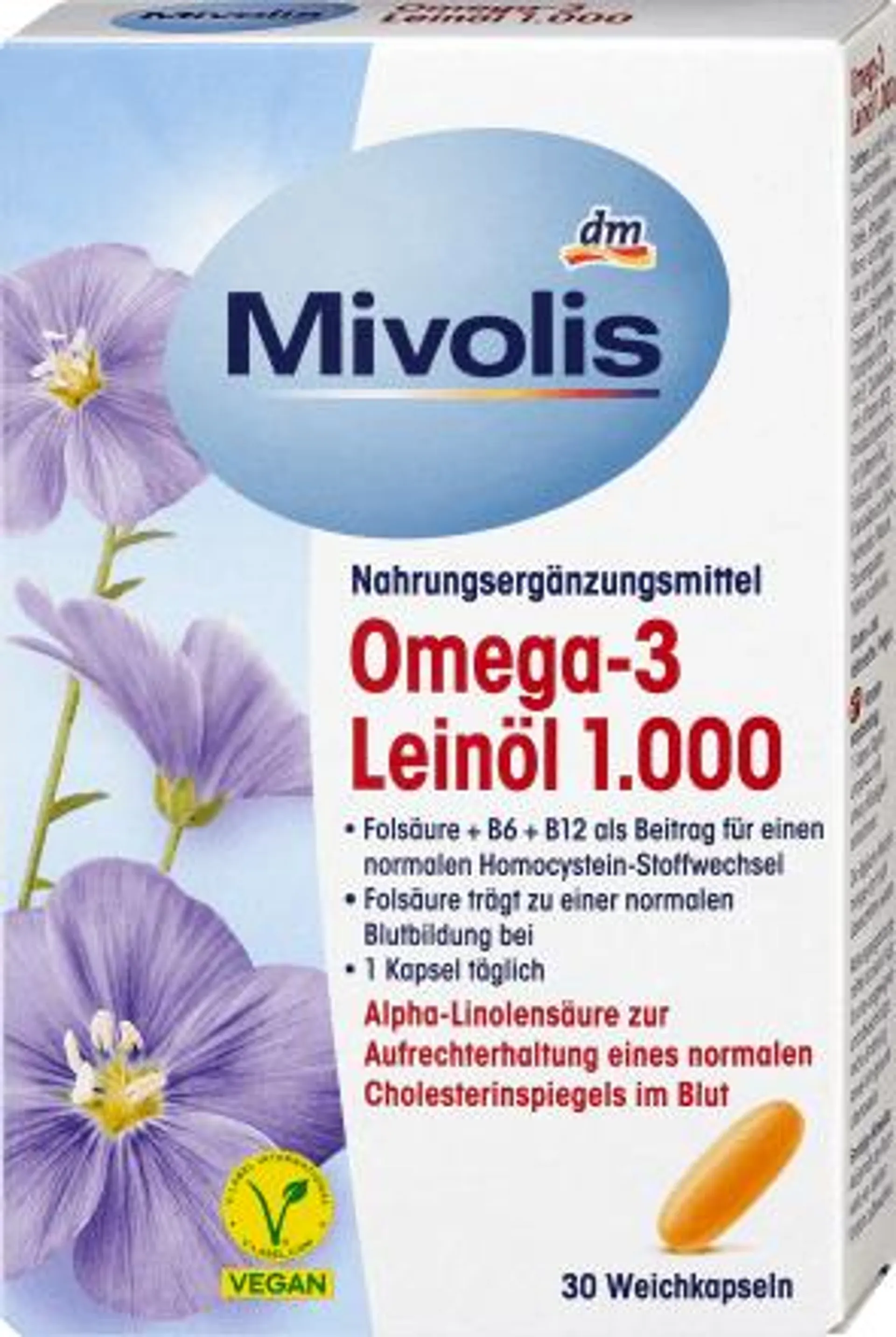 Omega-3 e olio di lino, 30 pz