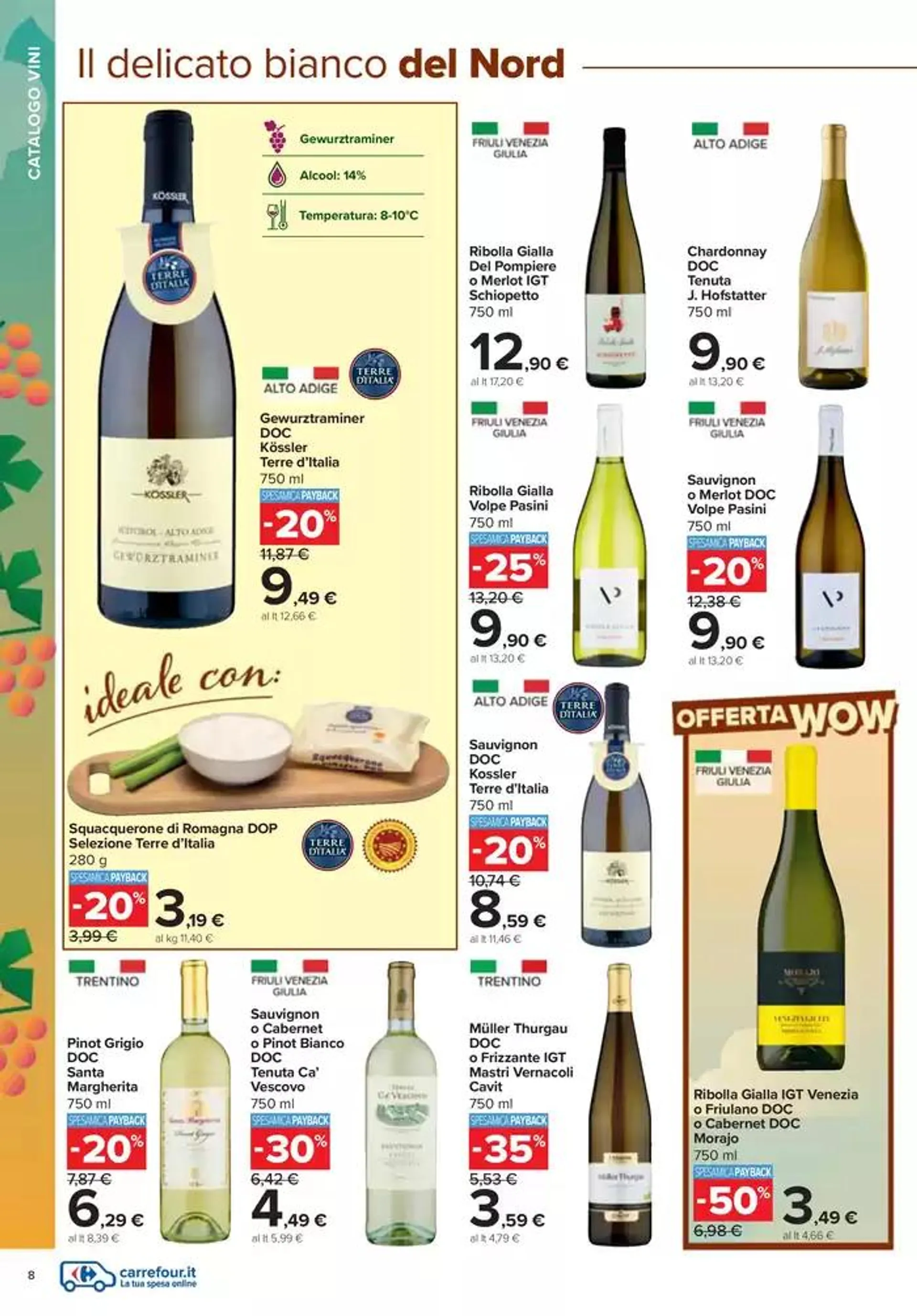 Catalogo vini  da 7 ottobre a 10 novembre di 2024 - Pagina del volantino 8