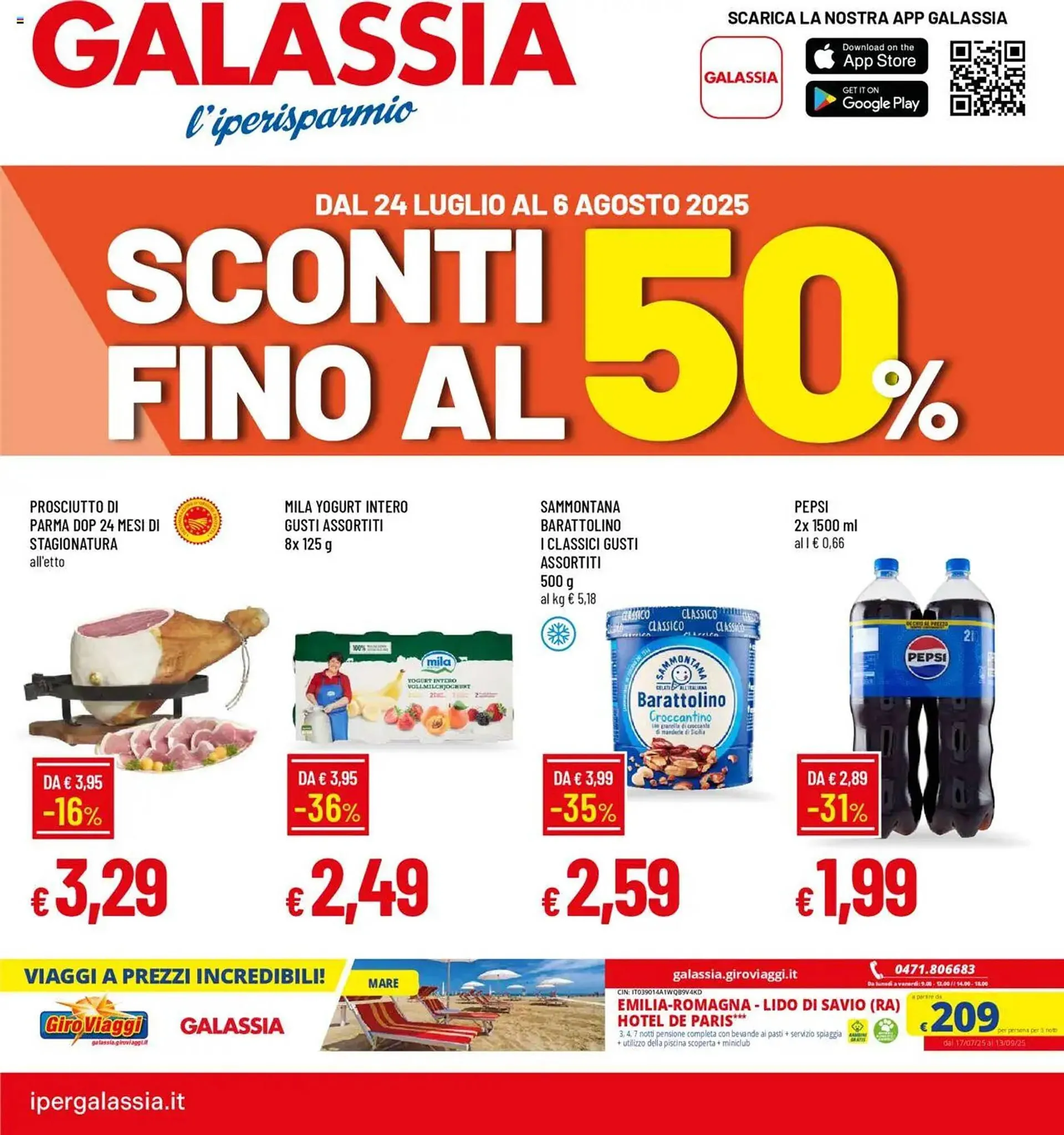 Volantino Galassia da 24 luglio a 6 agosto di 2025 - Pagina del volantino 1