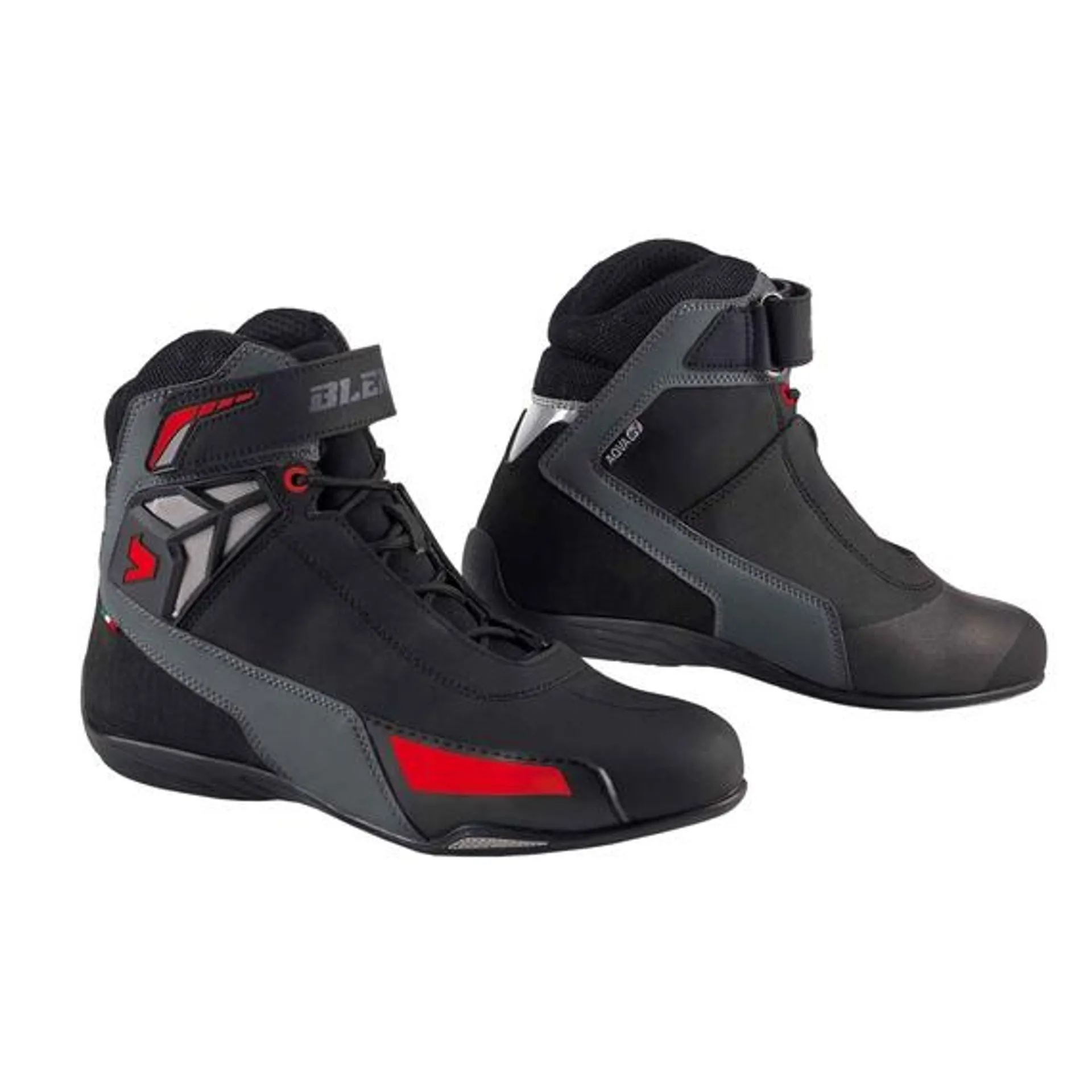 Scarpe da moto Drift Aqvadry Nero/Rosso/Antracite