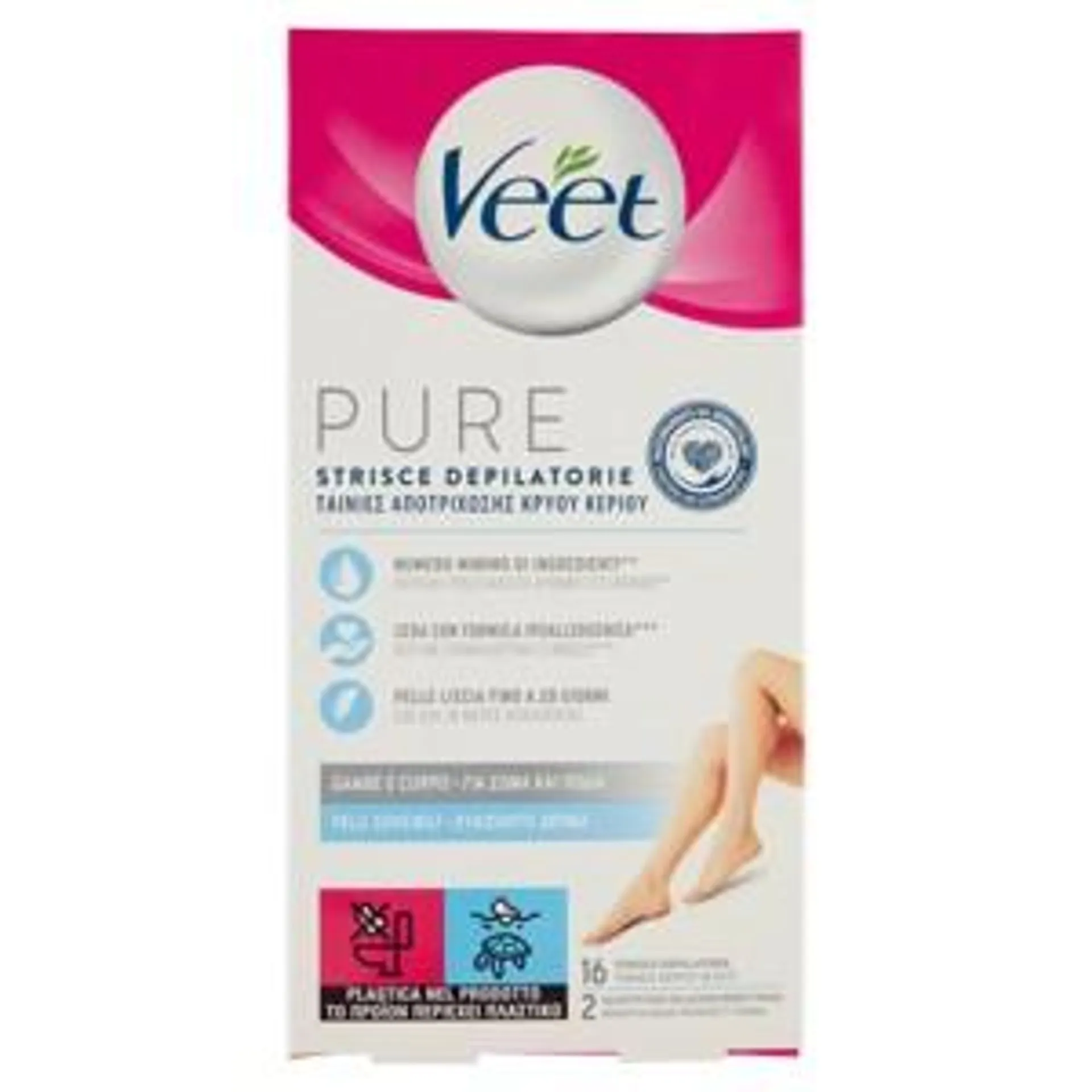 VEET PURE STRISCE CORPO 16PZ IPOALLEG.