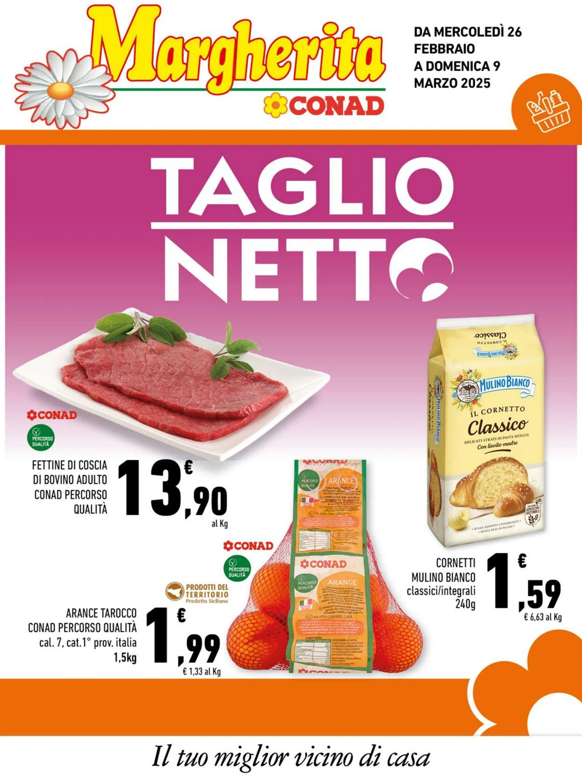 Conad - Margherita - Palermo Volantino attuale da 26 marzo a 9 febbraio di 2026 - Pagina del volantino 1