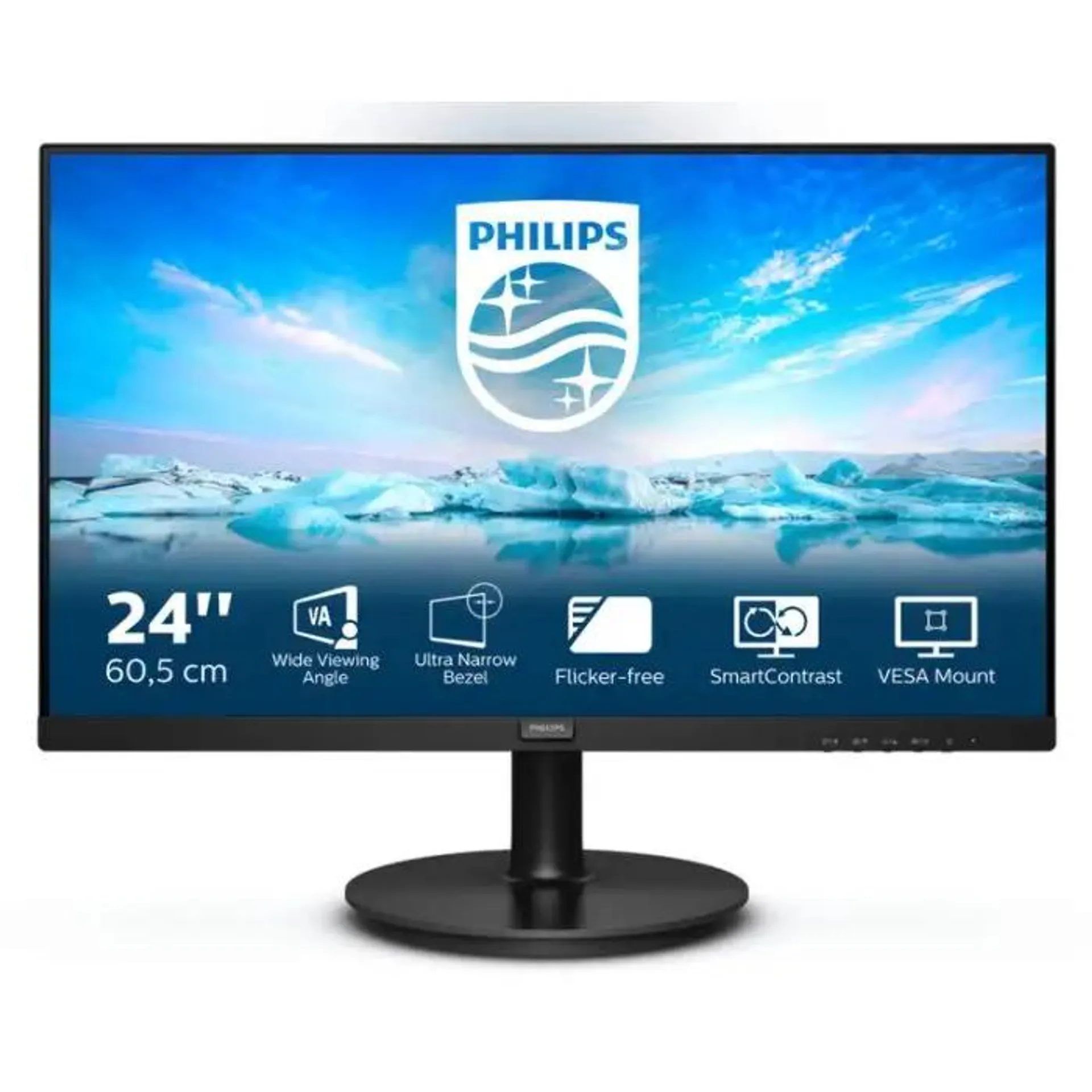 Philips v line 241v8l/00 led display 60,5 cm (23.8") 1920 x 1080 pixel full hd nero