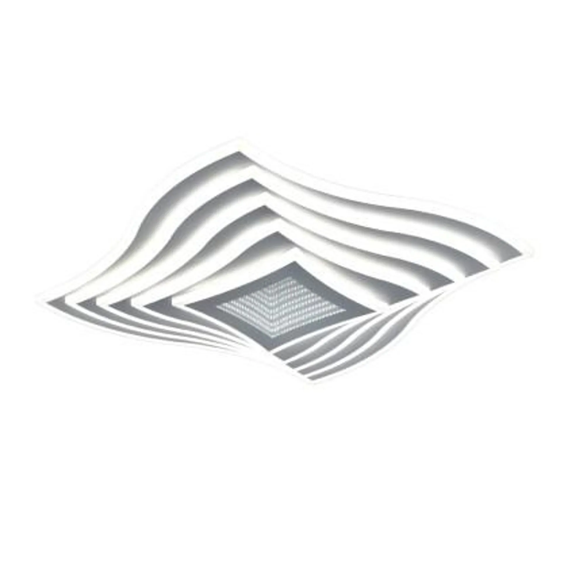 Plafoniera LED Priscilla 65 W 3000-6000 K 50x50x8,5 cm bianco