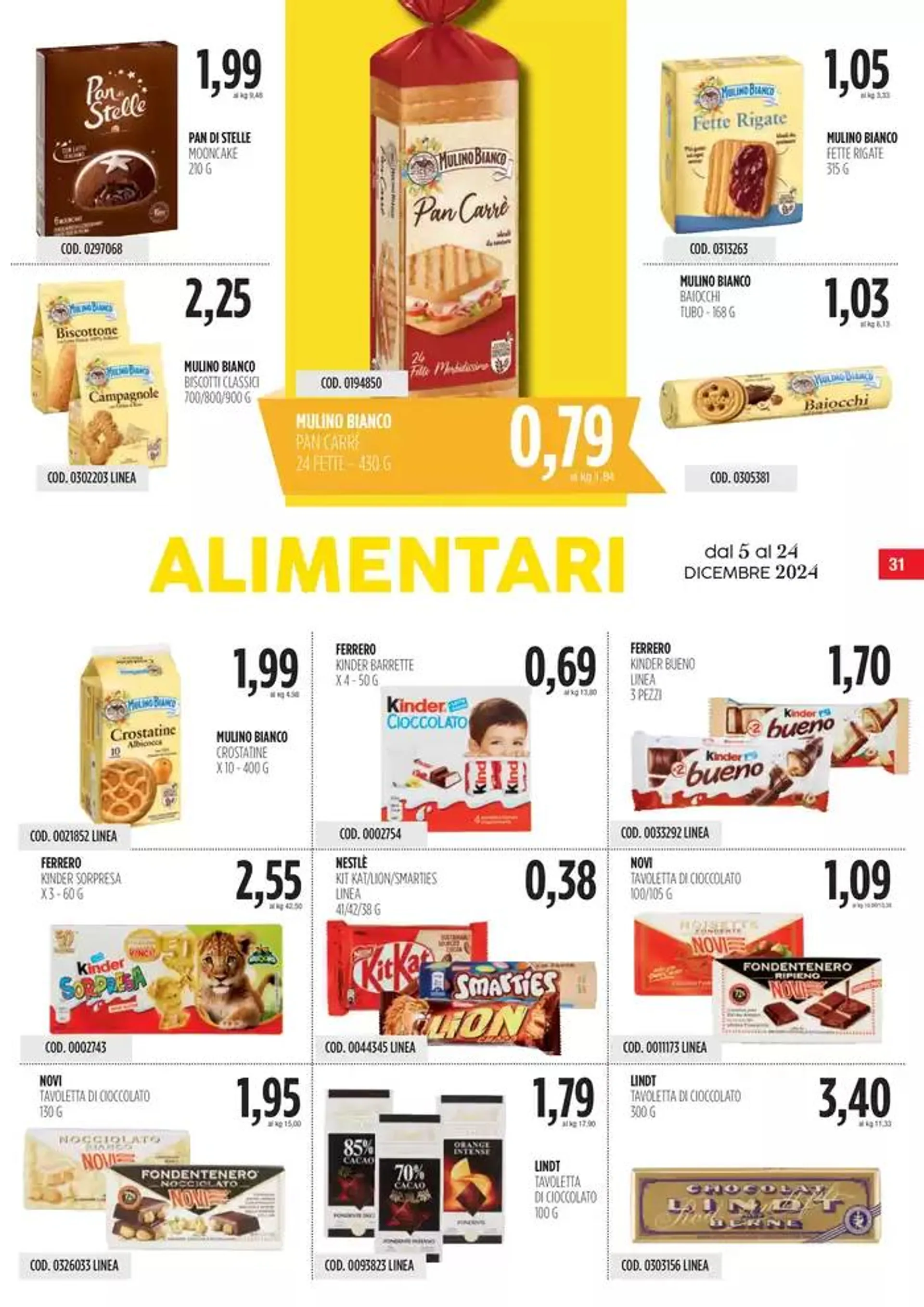 Offerte Carico Cash & Carry  da 5 dicembre a 24 dicembre di 2024 - Pagina del volantino 31