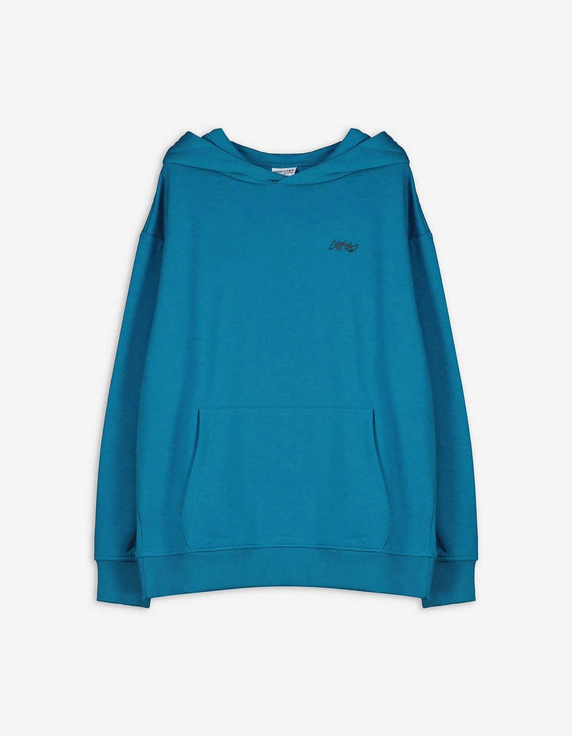 Felpa con cappuccio - Statement - turchese