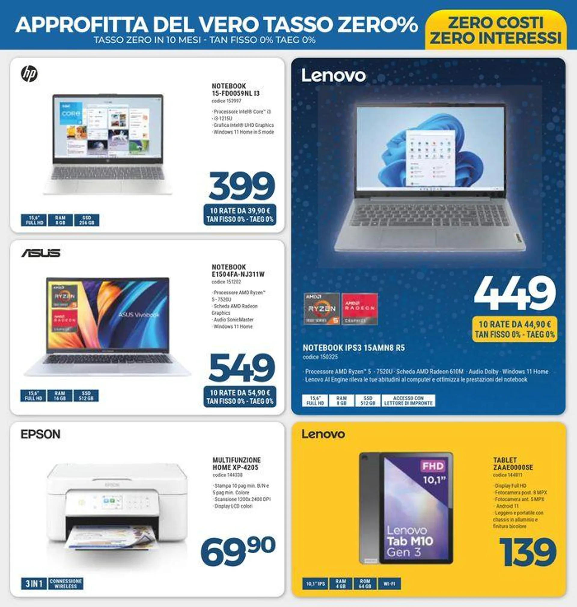 Approfitta del vero tasso zero % - 11