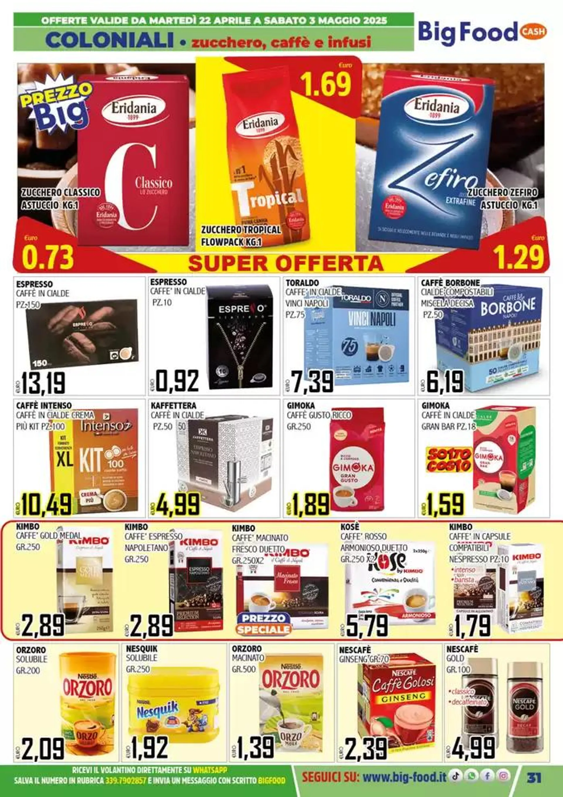 Mega Offerte  da 22 aprile a 3 maggio di 2025 - Pagina del volantino 31