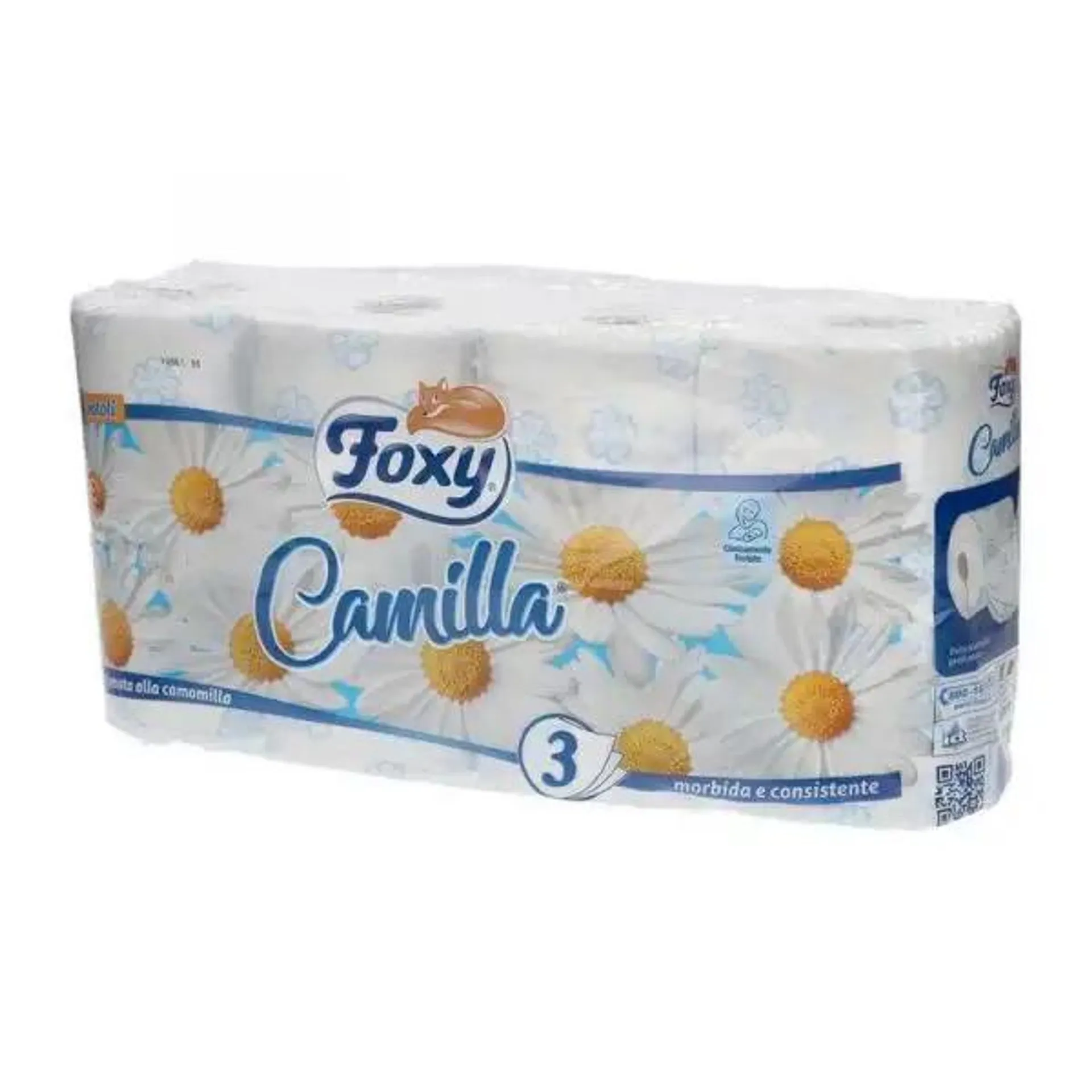 CARTA IGIENICA FOXY PROFUMATA ALLA COMOMILLA 8 ROTOLI