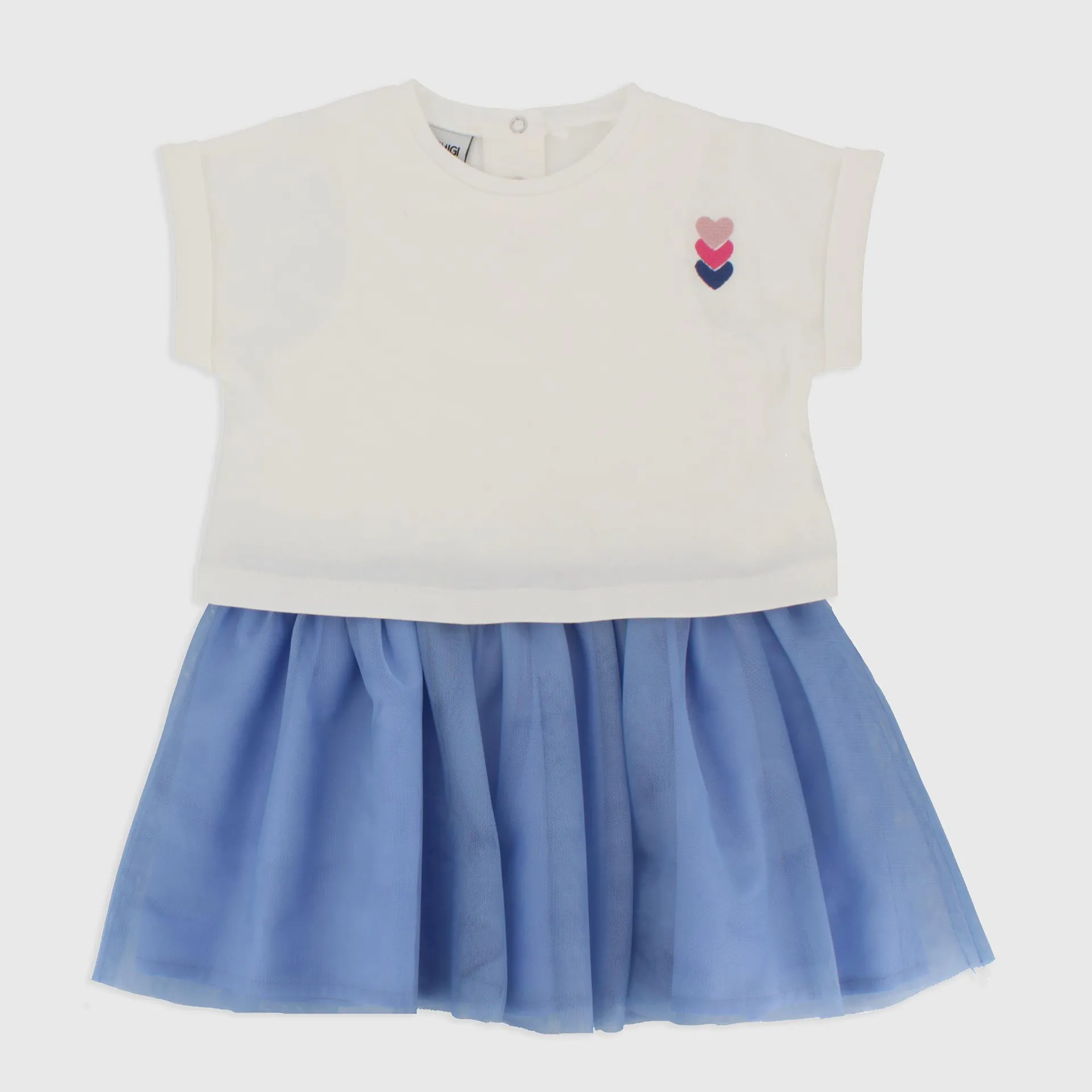 Vestito in jersey da Bambina, BIANCO