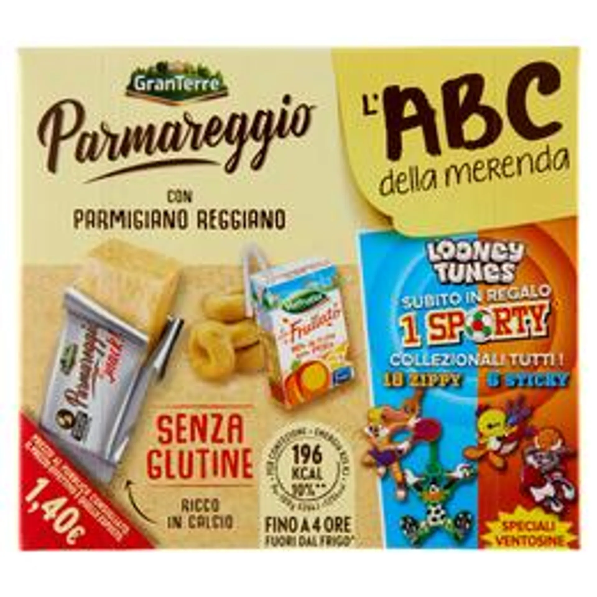 Parmareggio l'ABC della merenda con Parmigiano Reggiano e Taralli Senza Glutine