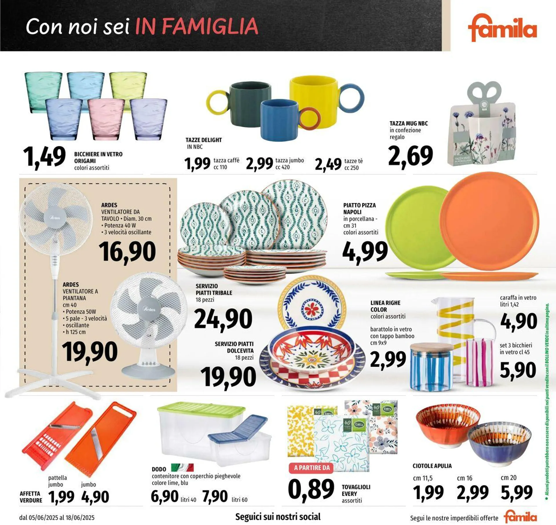 Famila Volantino attuale da 5 giugno a 18 giugno di 2025 - Pagina del volantino 25