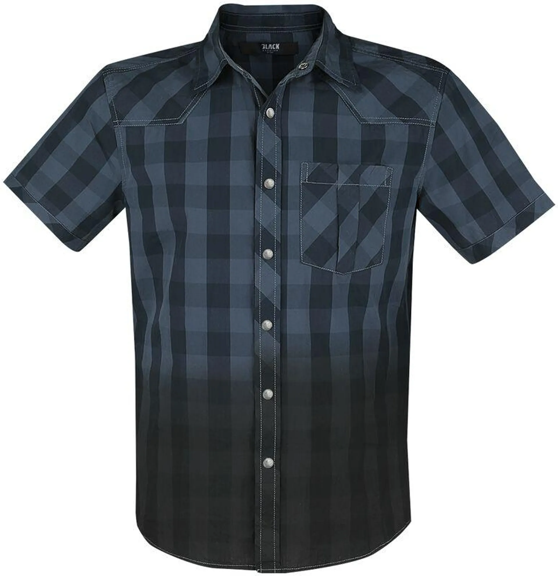 Camisa manga Corta Negro de Black Premium by EMP