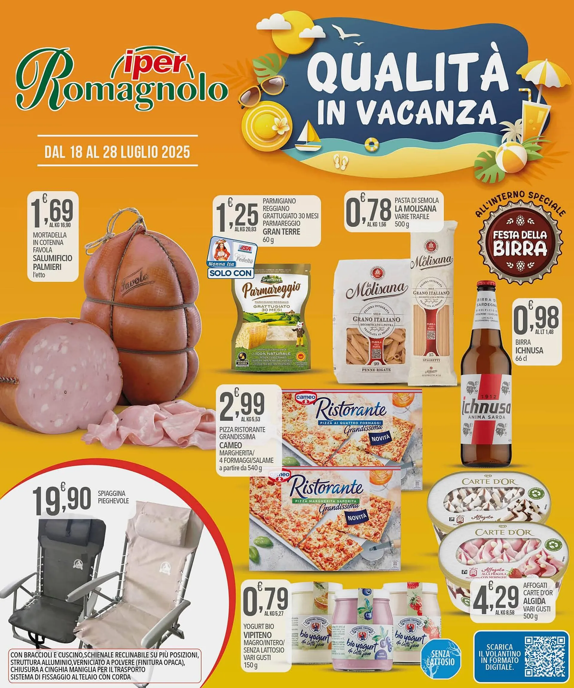 Volantino Iper Romagnolo da 18 luglio a 28 luglio di 2025 - Pagina del volantino 1