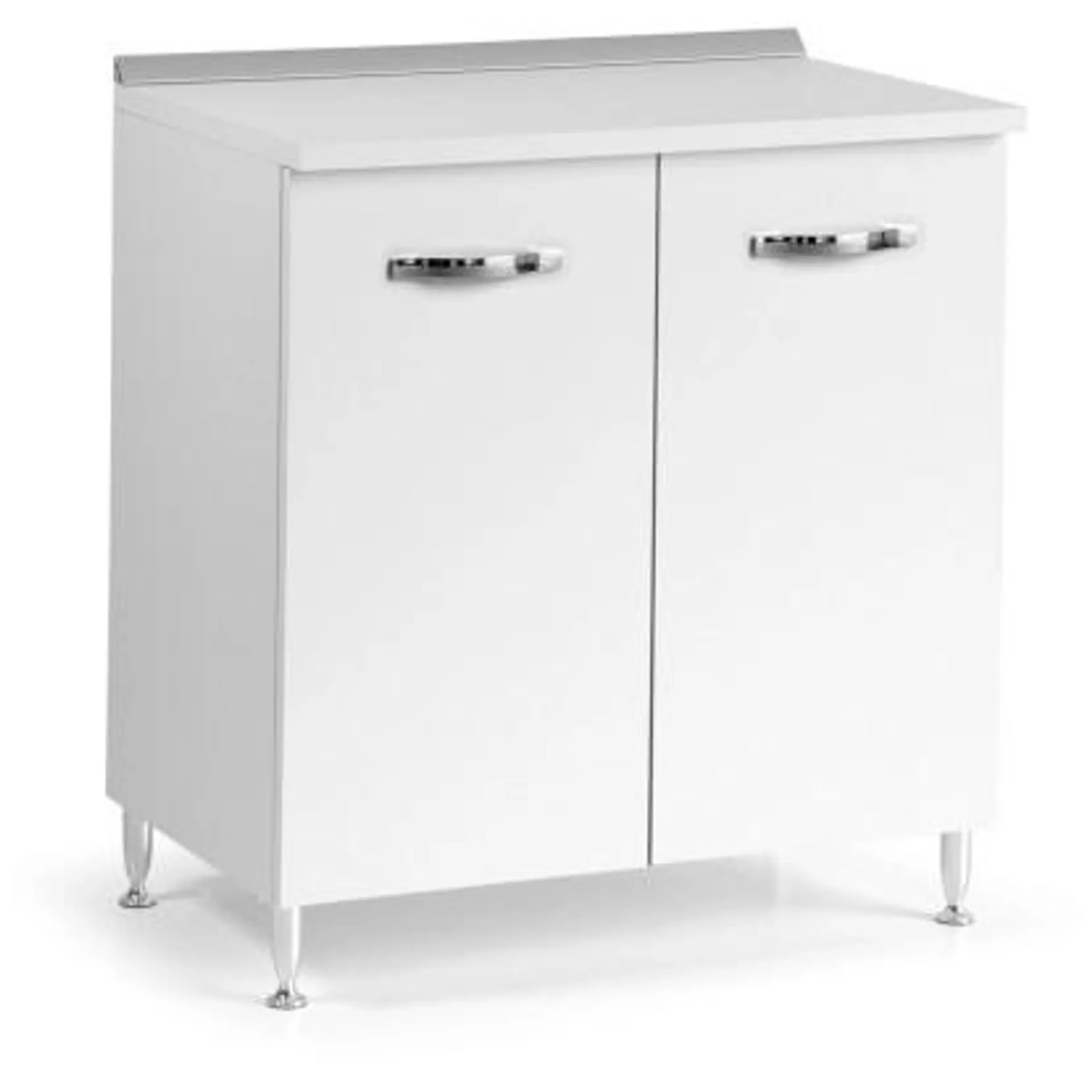 Base cucina 2 ante 80 cm bianco frassinato