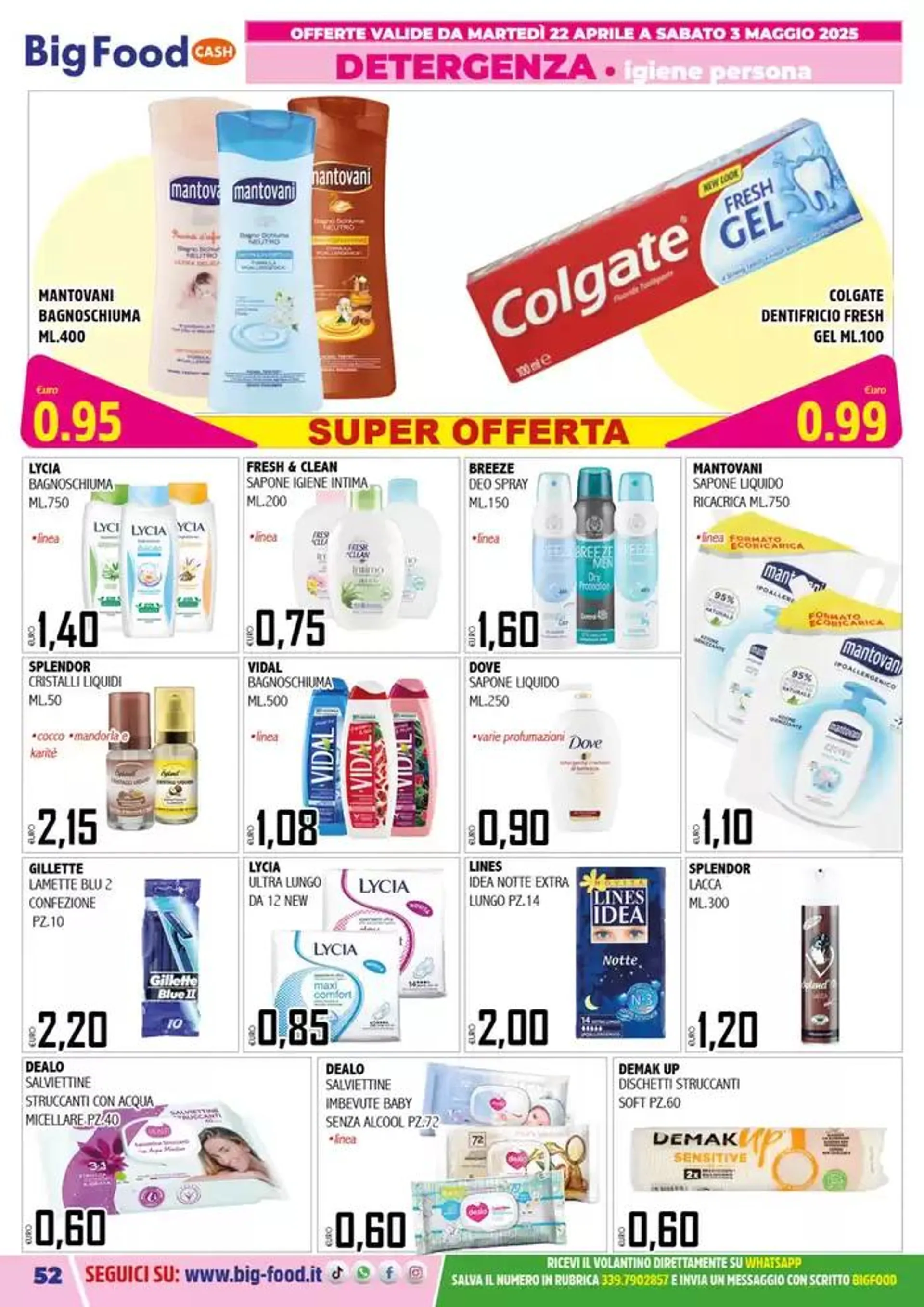 Mega Offerte  da 22 aprile a 3 maggio di 2025 - Pagina del volantino 52