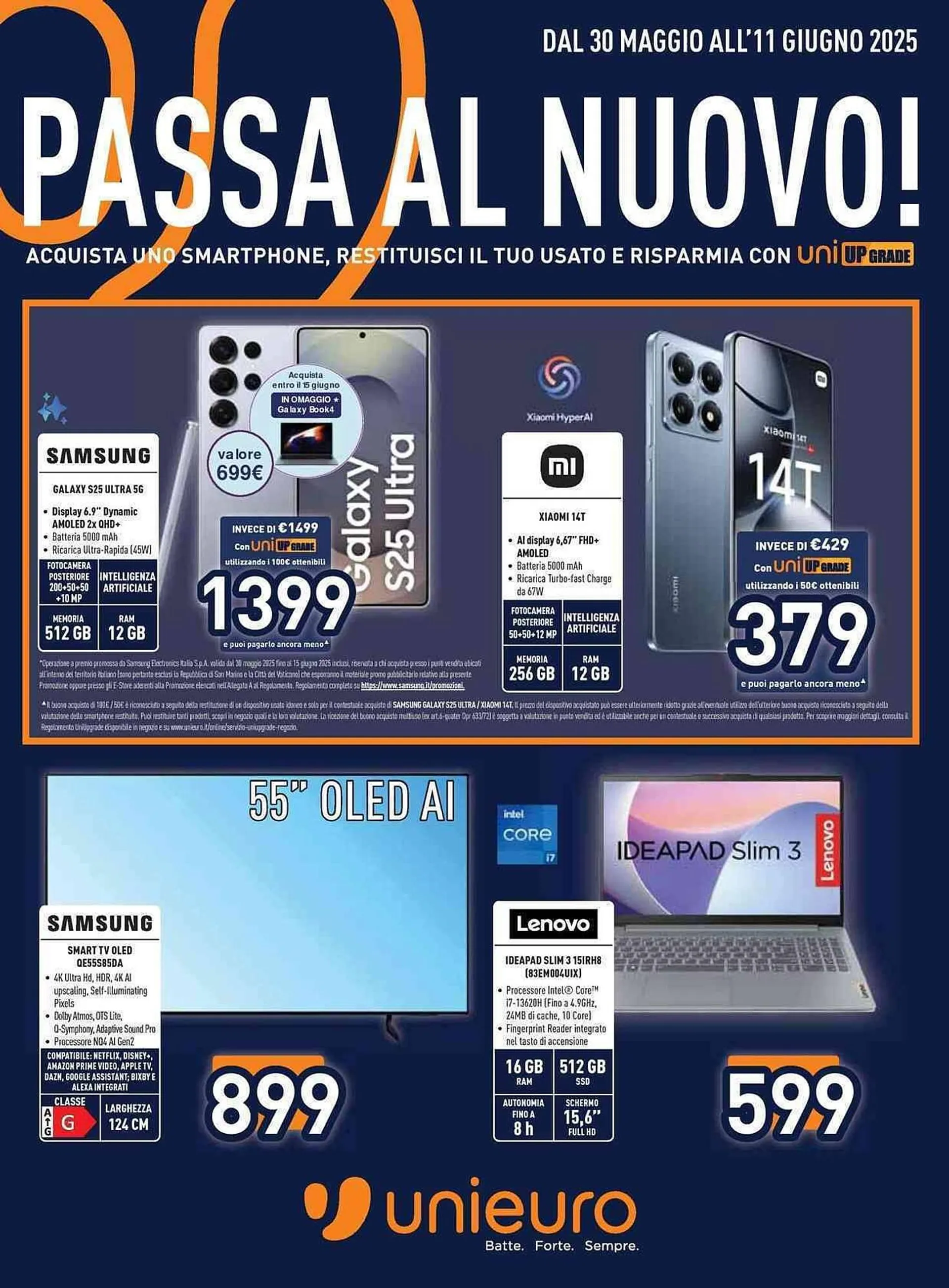 Volantino Unieuro da 30 maggio a 11 giugno di 2025 - Pagina del volantino 1