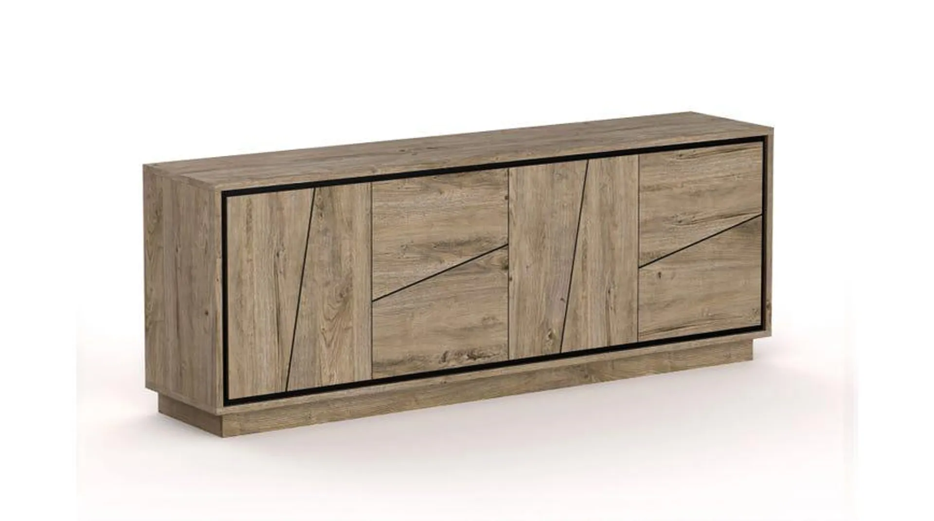 Colorado credenza 4 ante color quercia