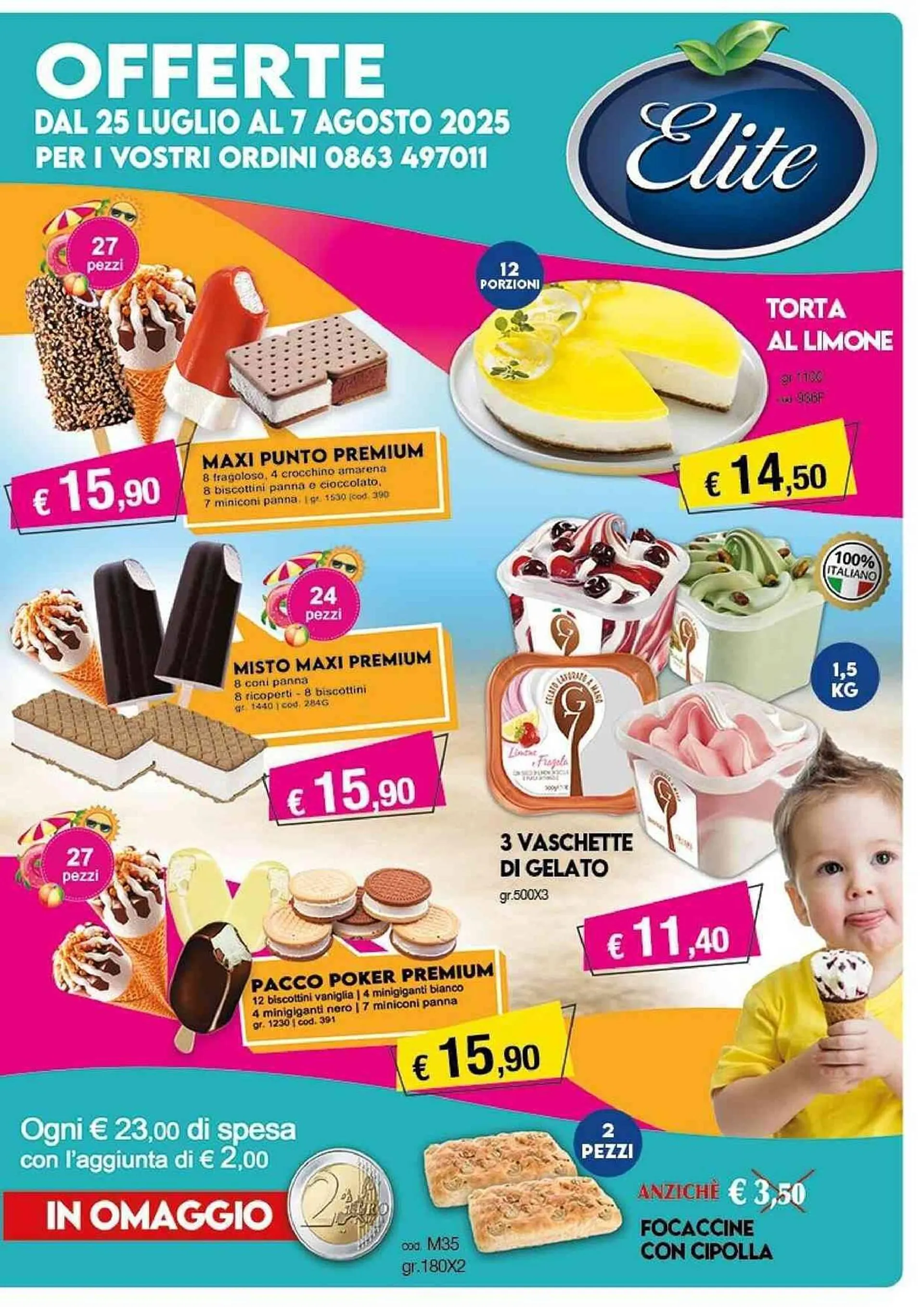 Volantino Elite da 30 luglio a 7 agosto di 2025 - Pagina del volantino 1