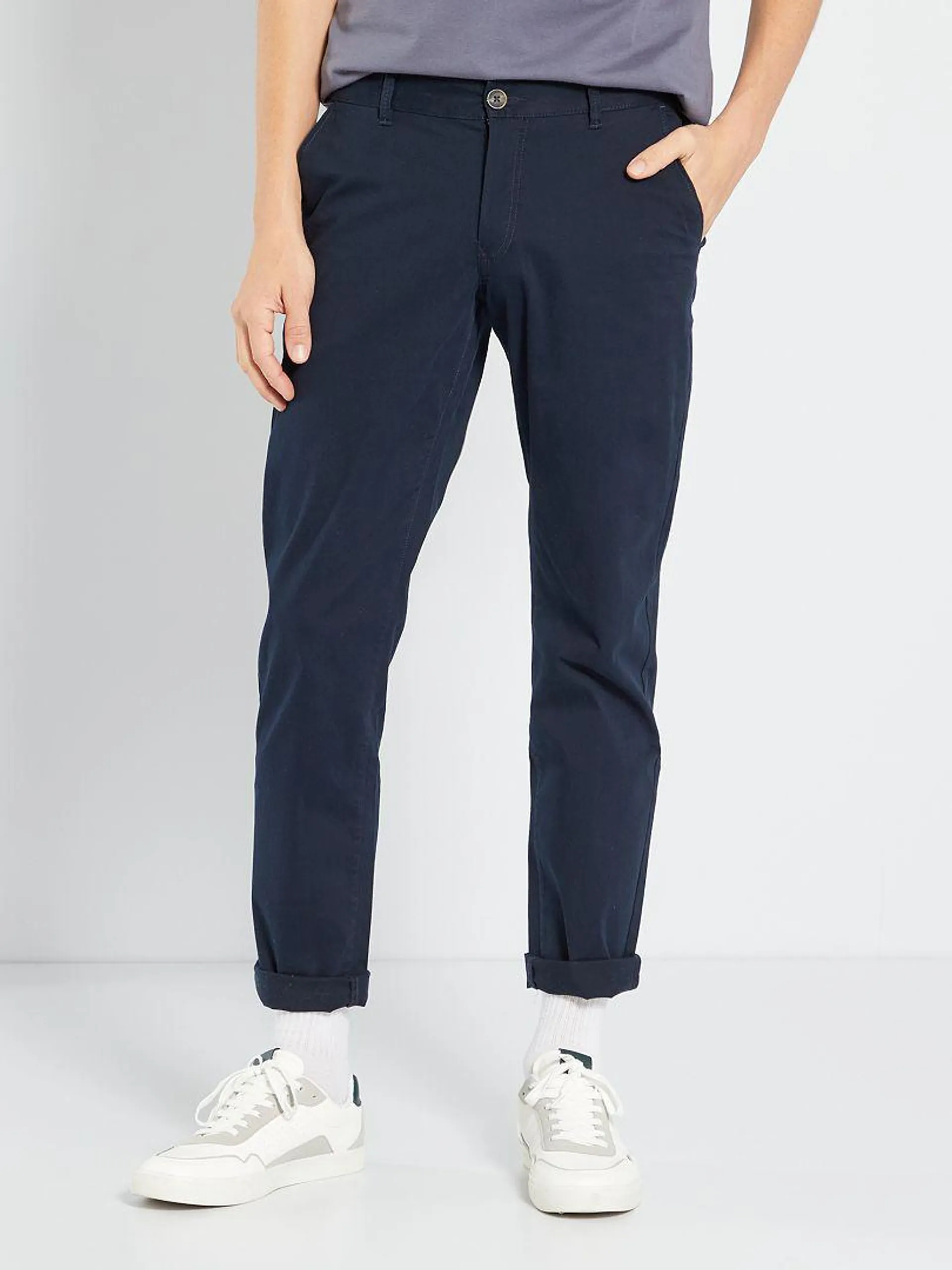 Pantaloni chino regular L32 - blu