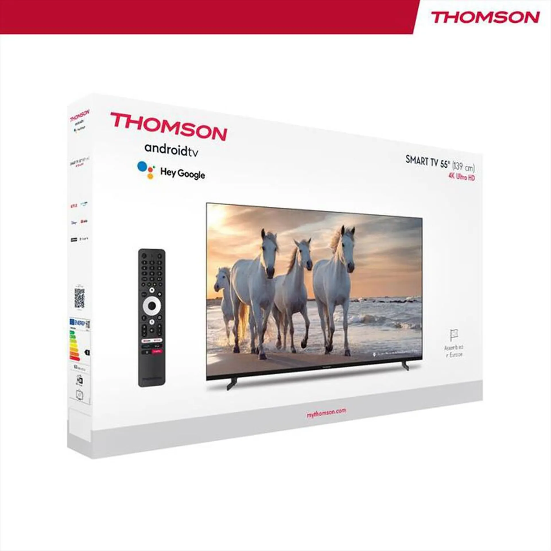 THOMSON - Smart TV LED UHD 4K 55" 55UA5S13-Nero