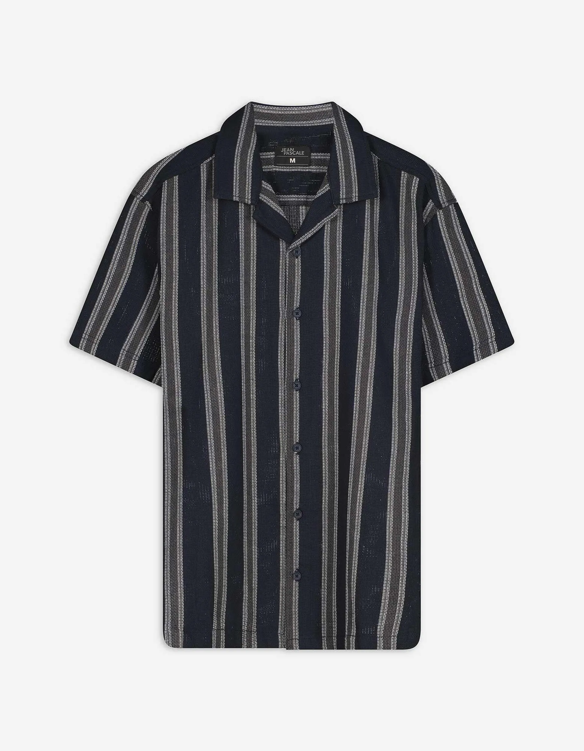 Camicia - Righe - blu scuro
