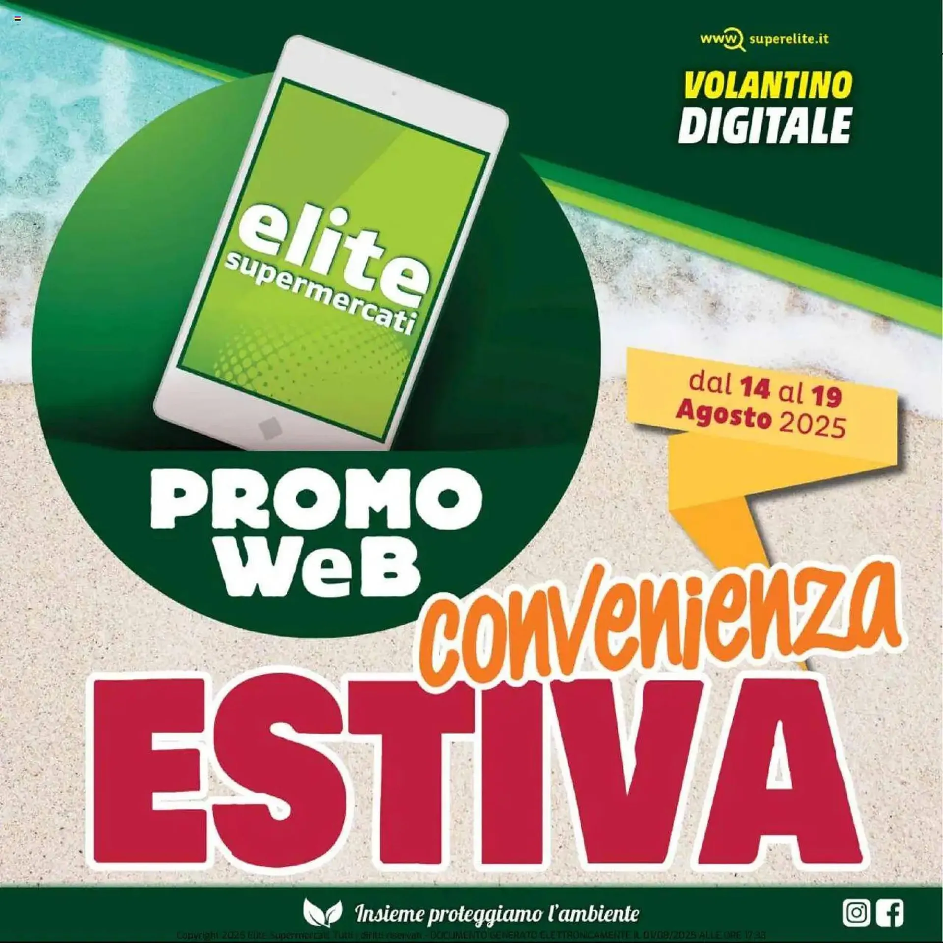 Volantino Elite da 14 agosto a 19 agosto di 2025 - Pagina del volantino 1