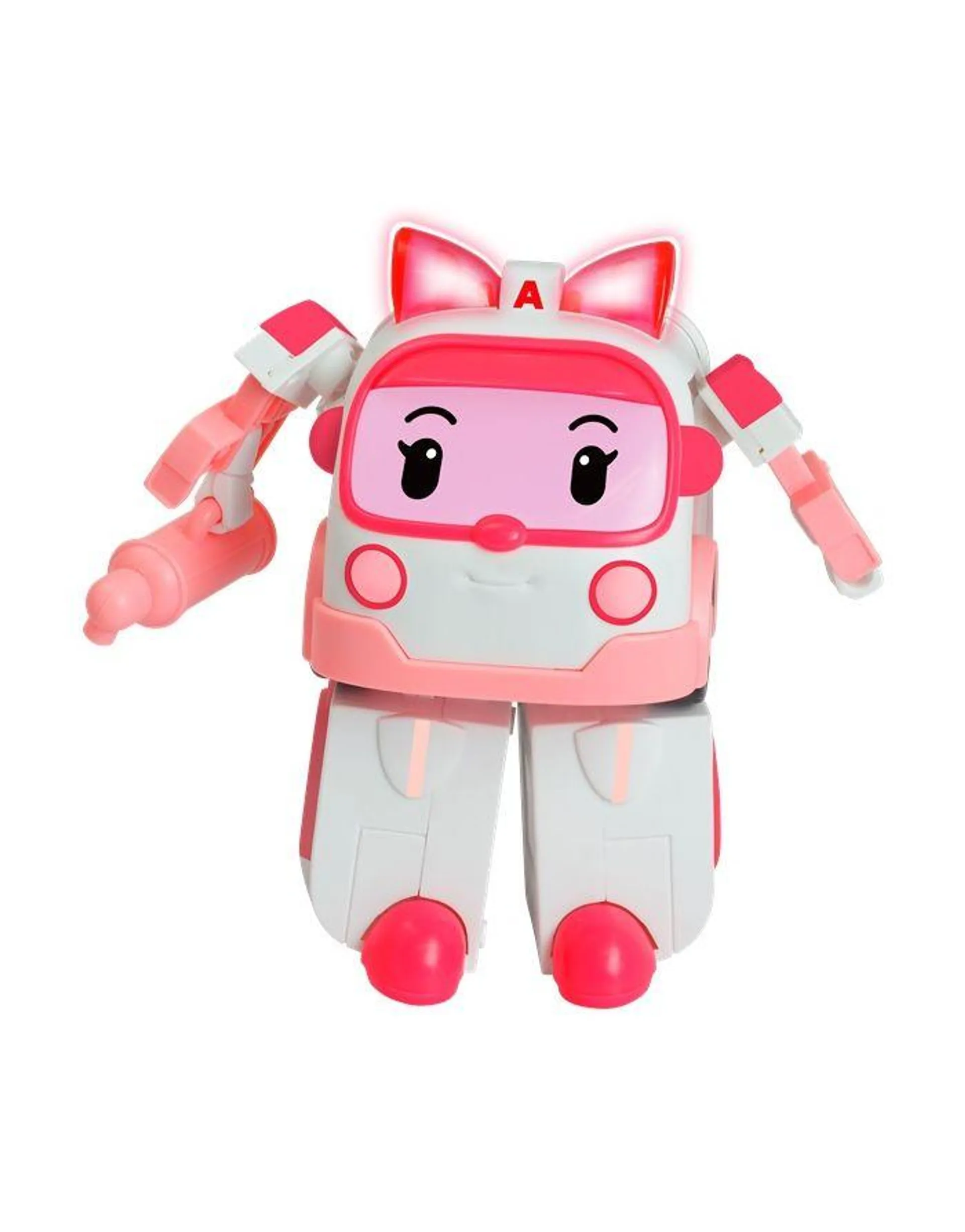 Robocar Poli Amber Trasformabile con Luci 13cm