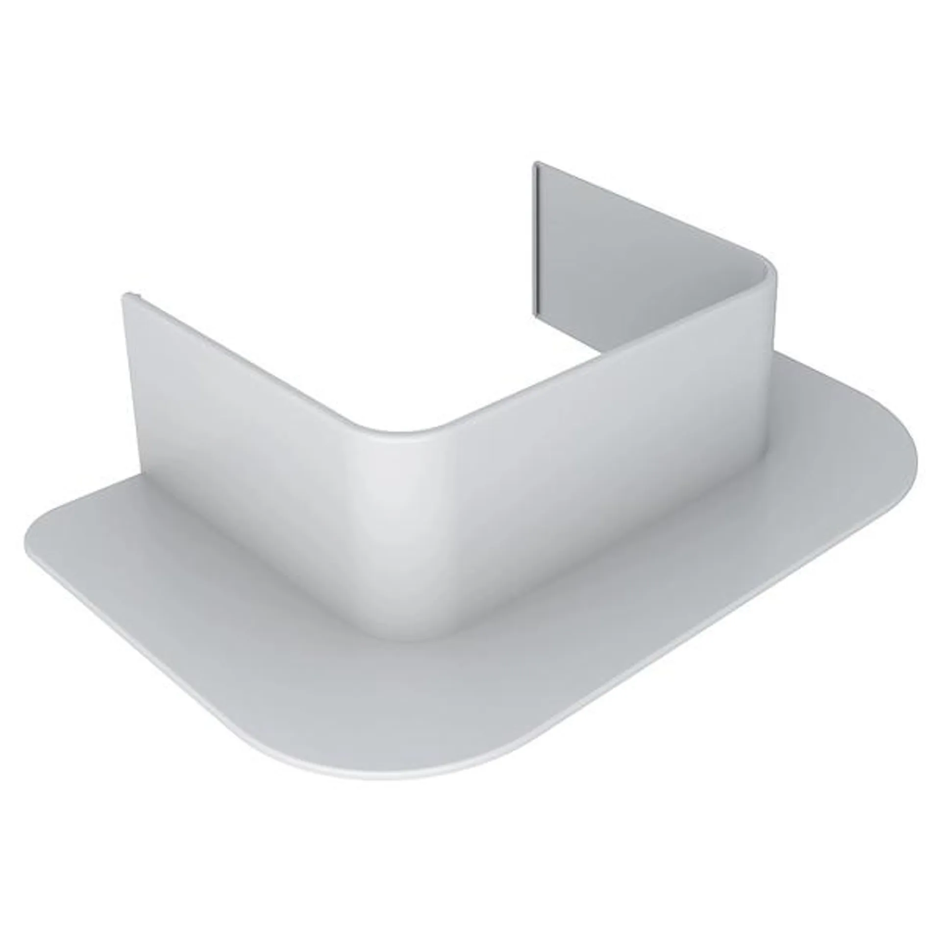 Passaggio muro dritto per canale clima 80x60 mm bianco