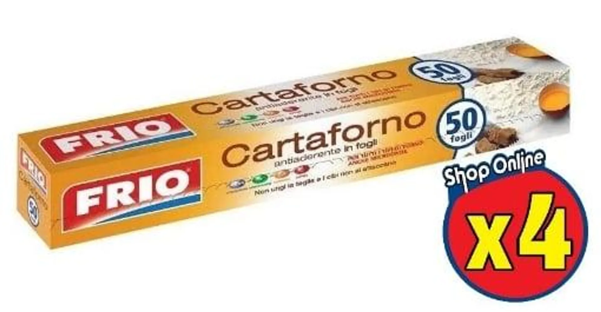 4 CONFEZIONI FRIO CARTAFORNO DA 50 FOGLI 33 X 38 CM