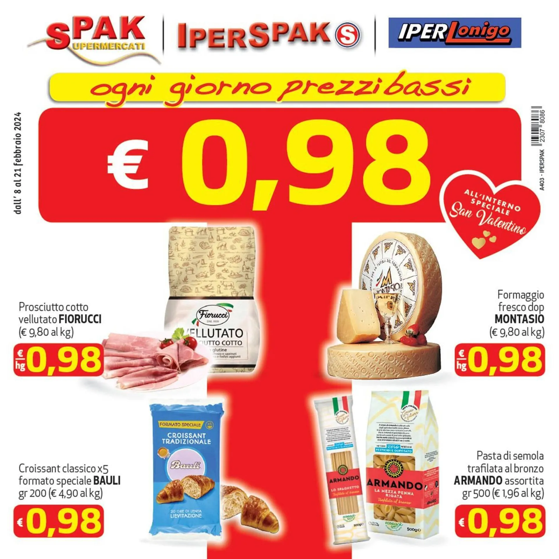 Volantino Spak Supermercati da 12 febbraio a 21 febbraio di 2024 - Pagina del volantino 
