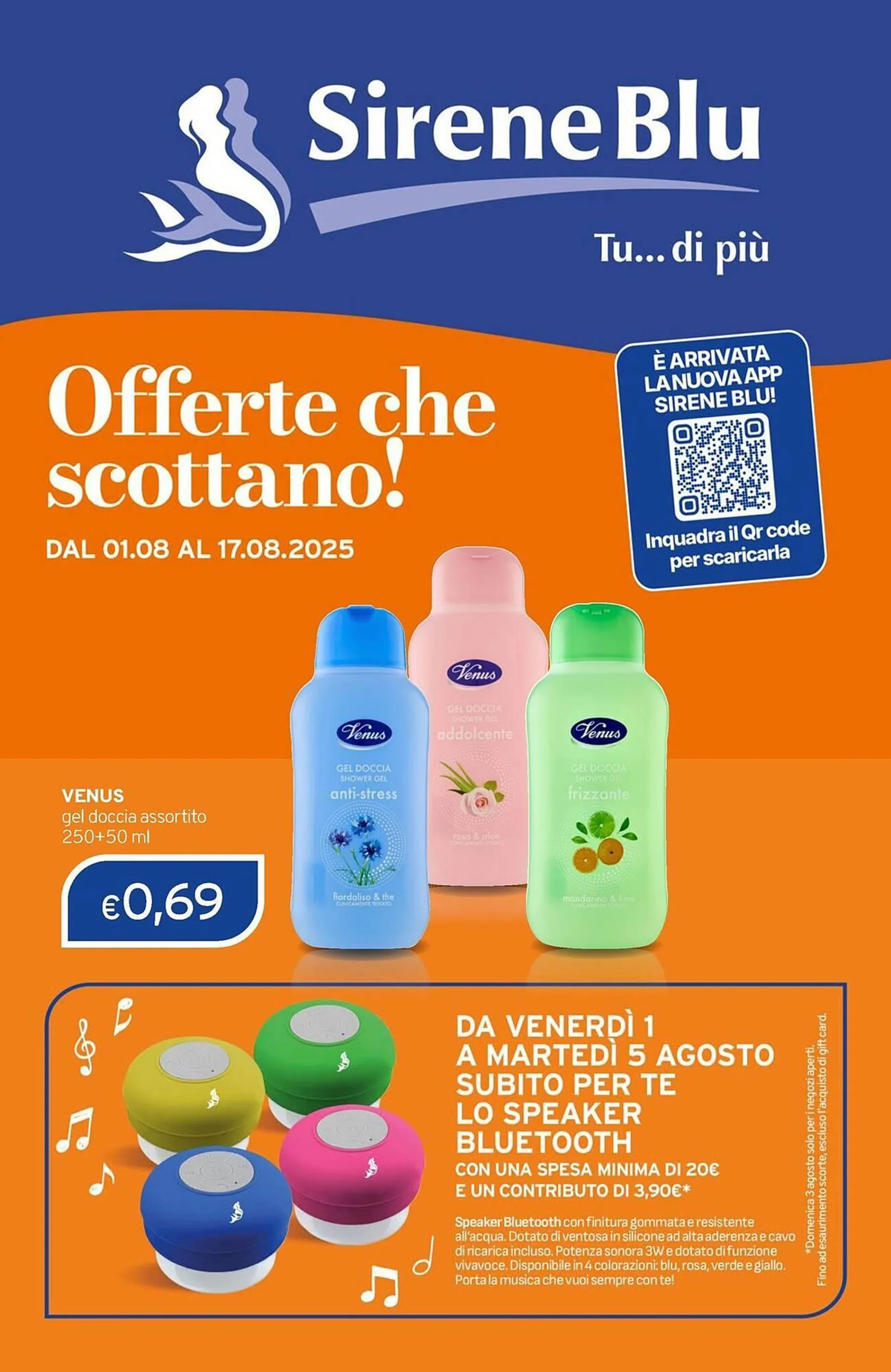 Volantino Sirene Blu da 1 agosto a 17 agosto di 2025 - Pagina del volantino 1