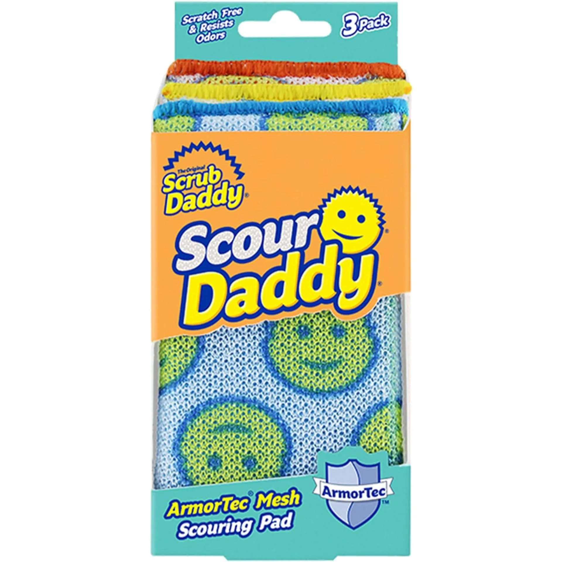 SCRUB DADDY SCOUR DADDY 3 SCOURING PAD - PAGLIETTE ANTIGRAFFIO STOVIGLIE -