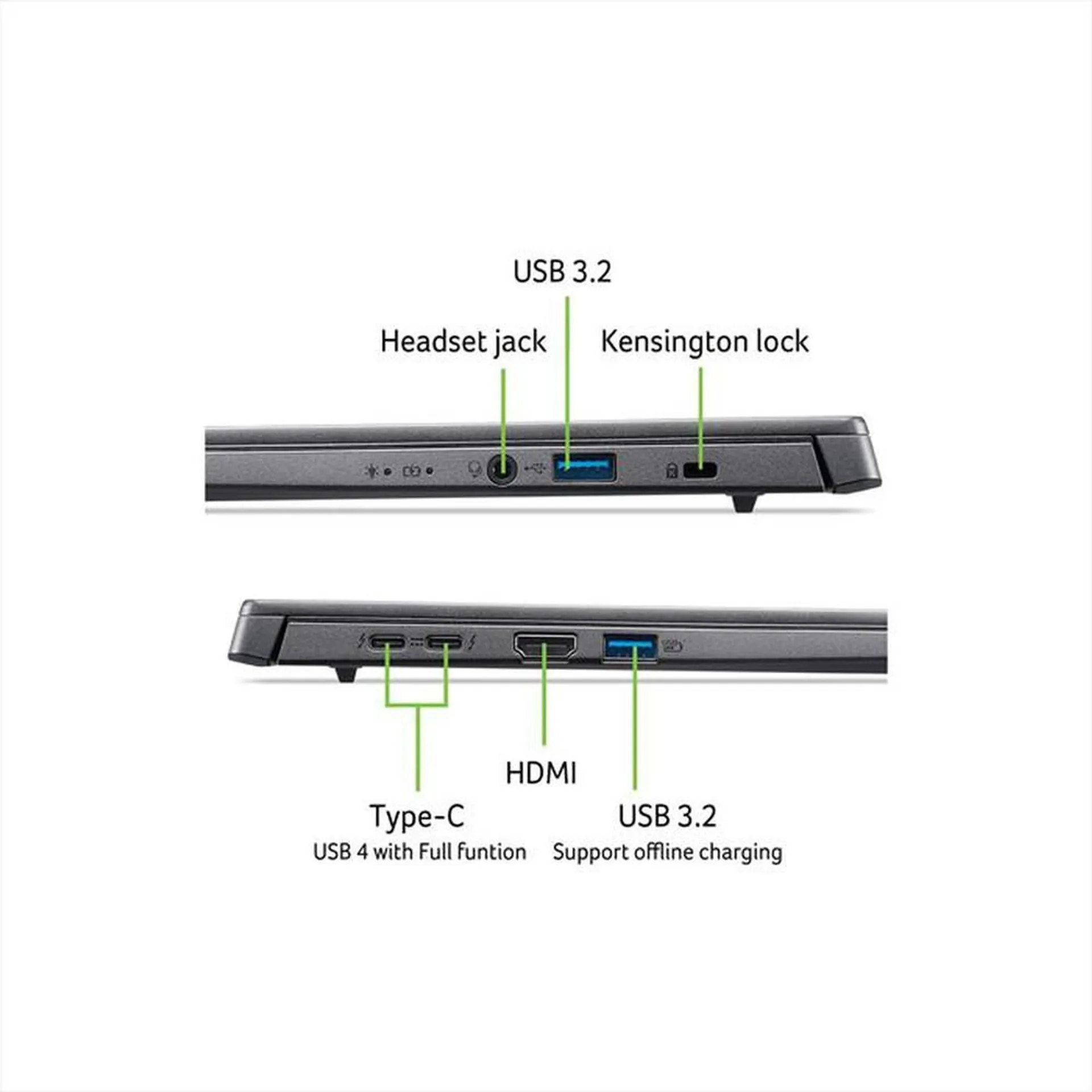 ACER - NOTEBOOK ASPIRE 14 AI A14-52M-75D6 14"-Grigio