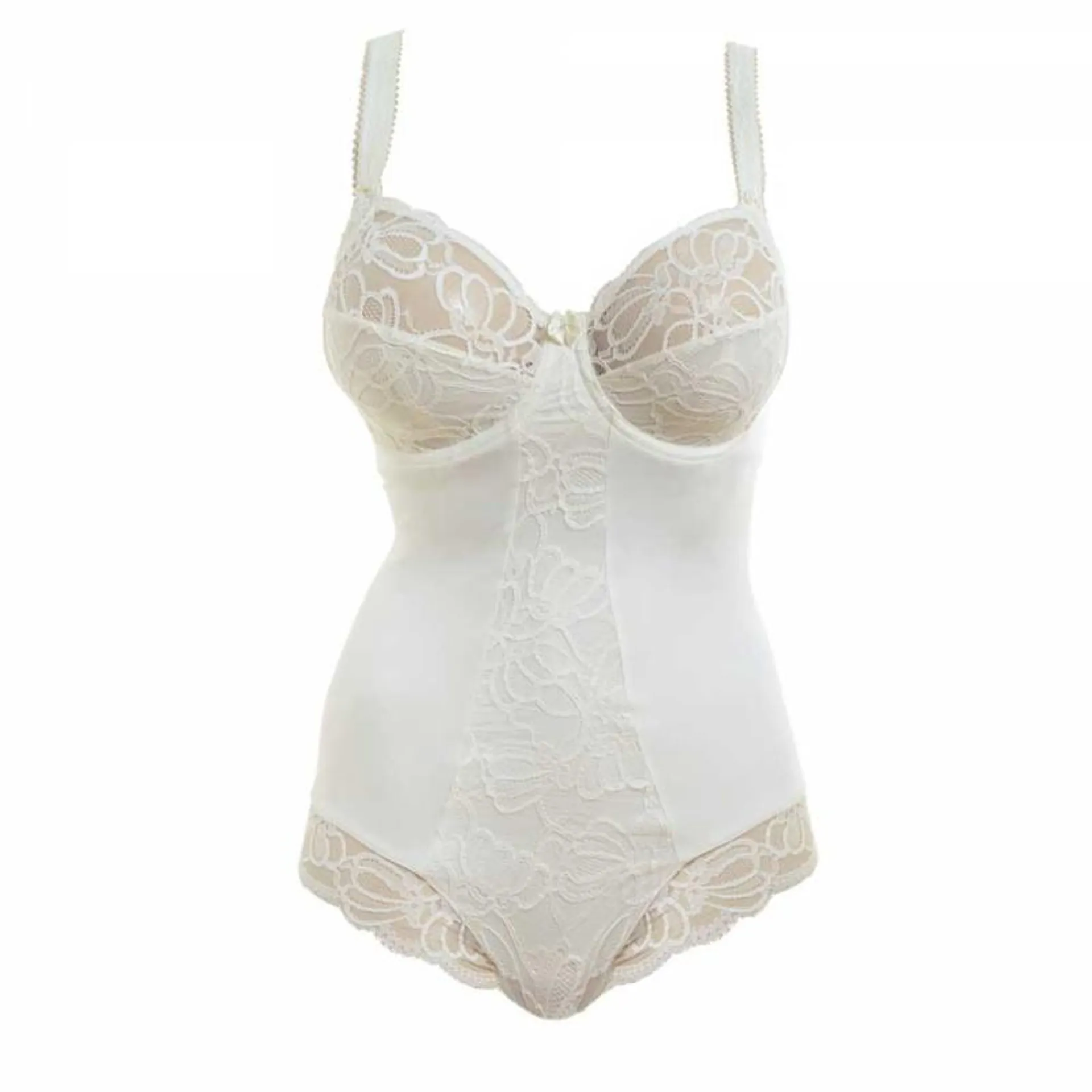 FL-FL9403IVY - Body in pizzo con ferretto Jacqueline lace - ecru