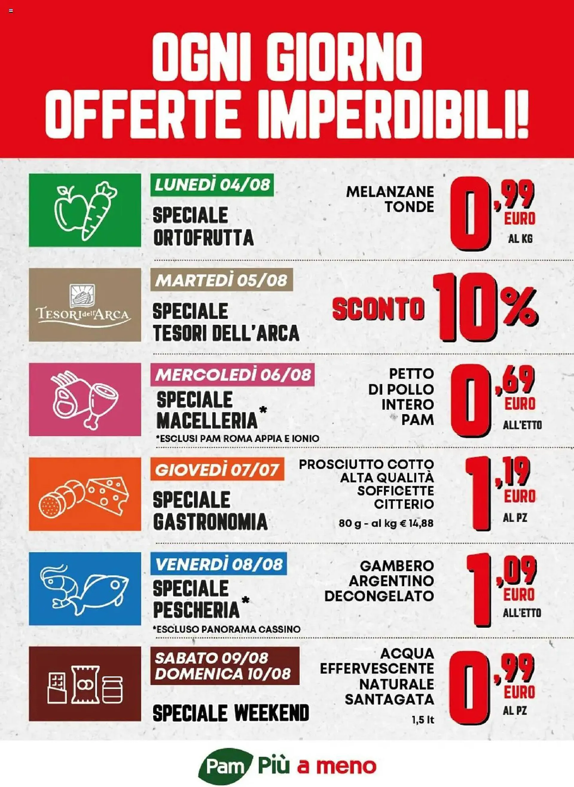 Volantino Pam da 4 agosto a 10 agosto di 2025 - Pagina del volantino 1