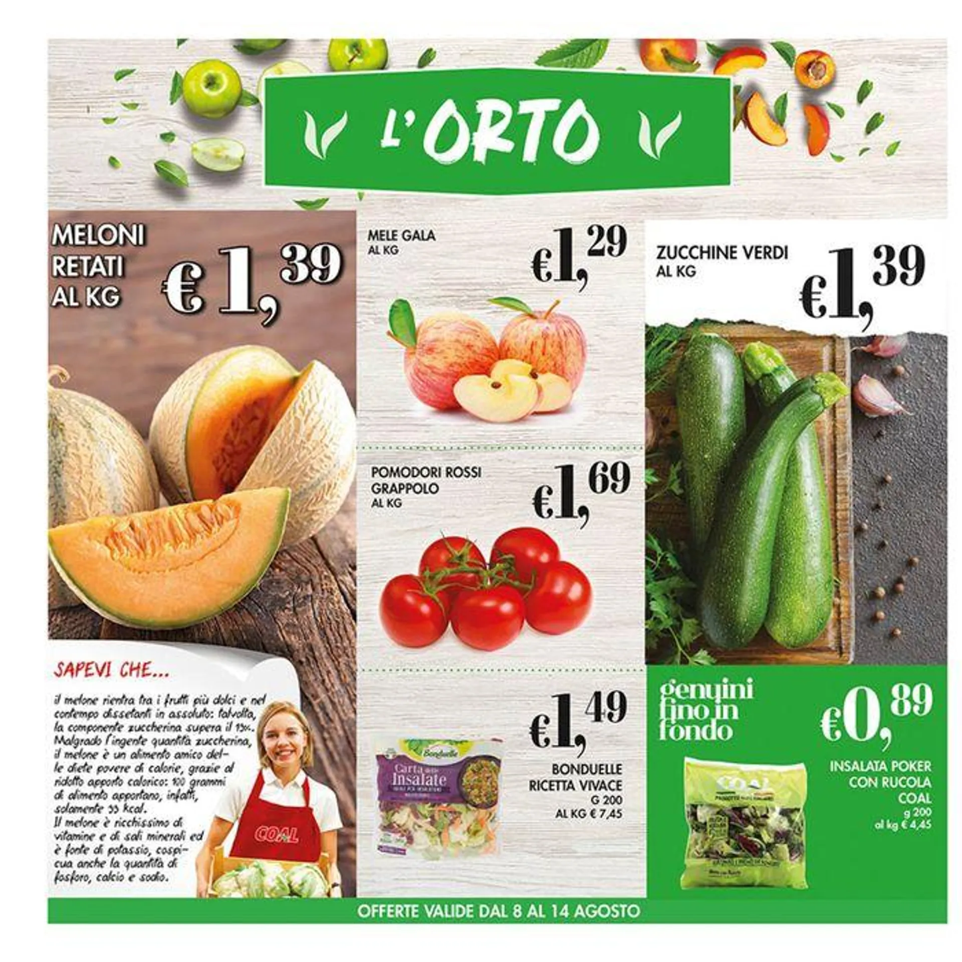 Offerte valide dall 8 al 21 agosto - 2