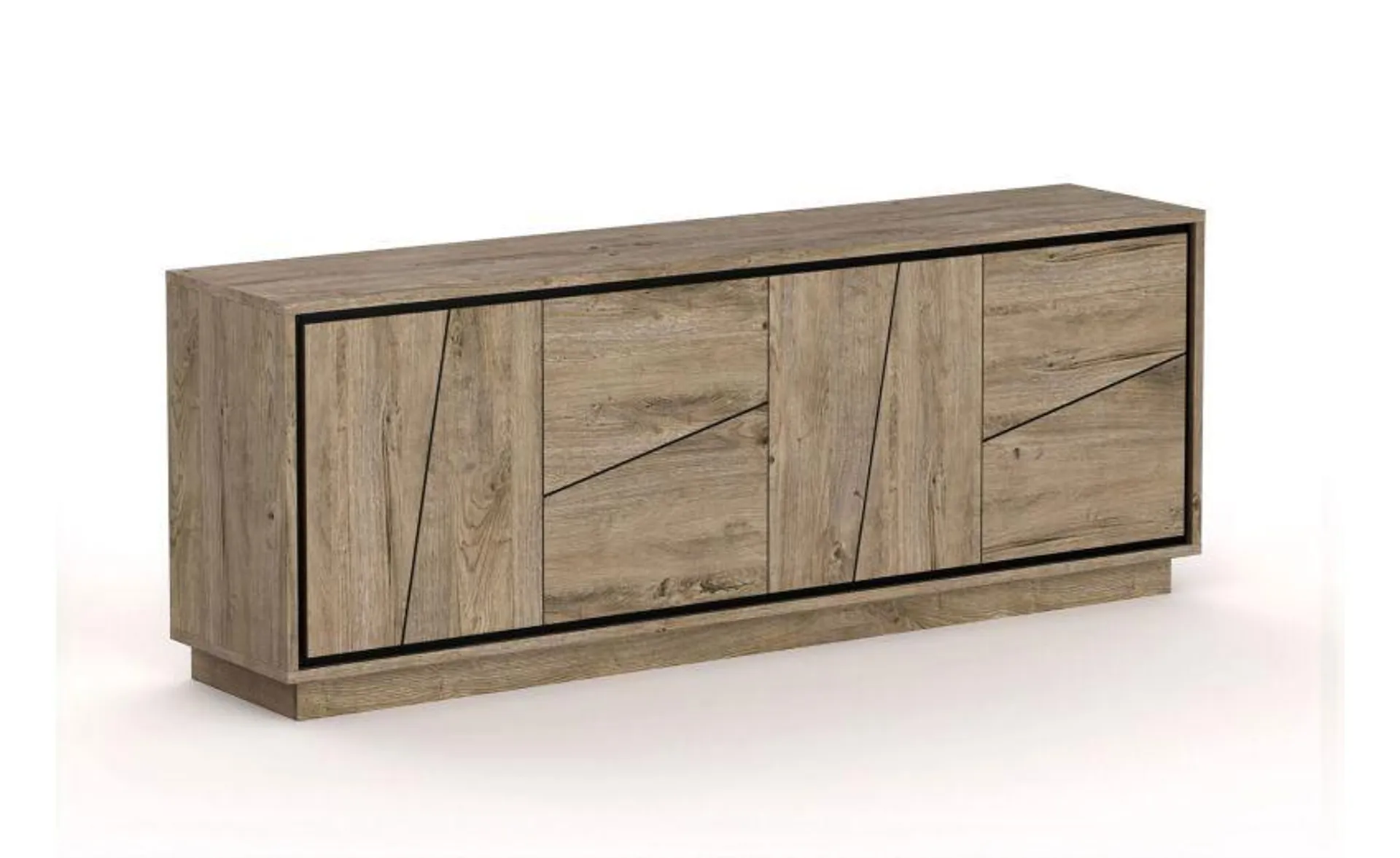 Colorado credenza 4 ante color quercia