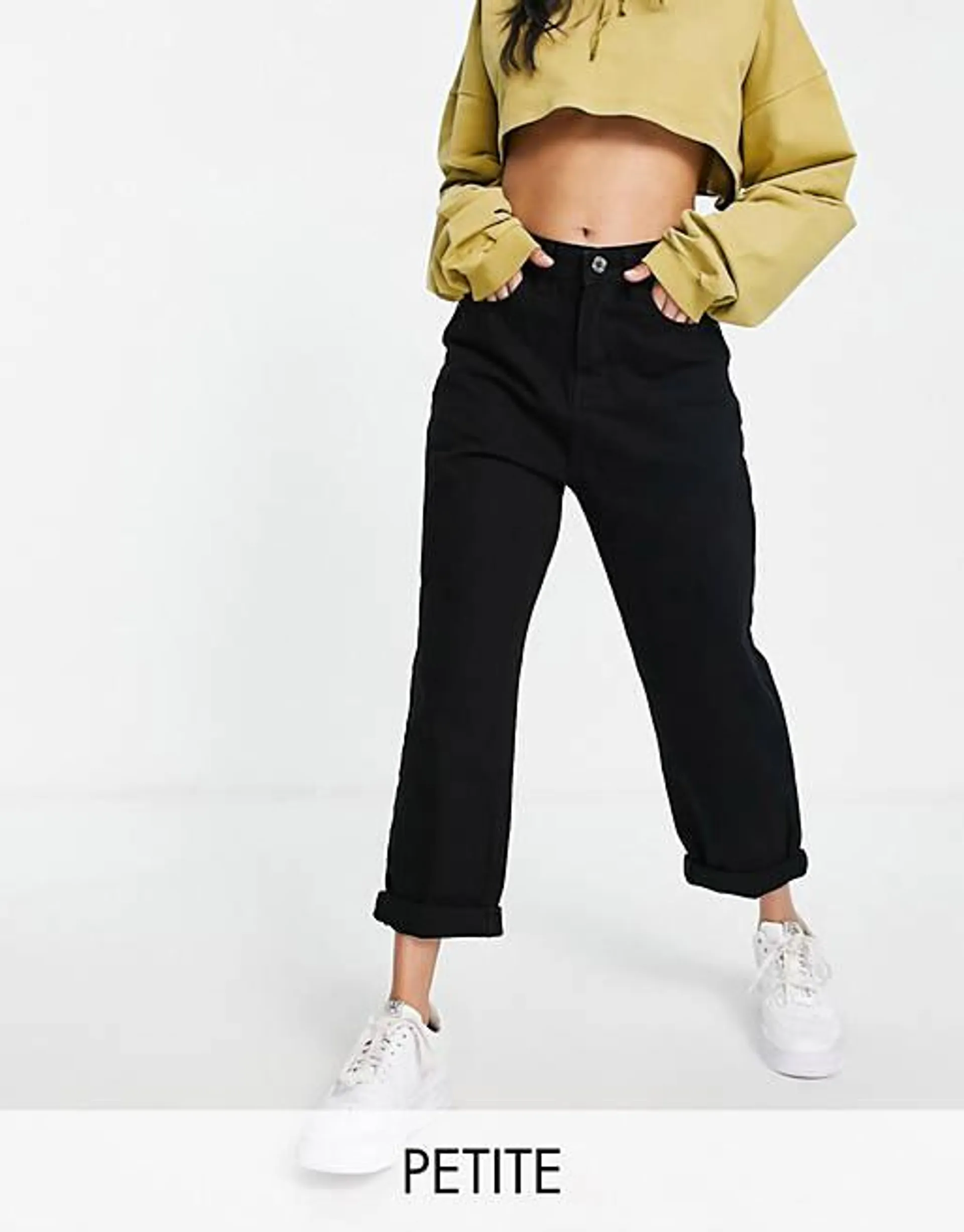 Don't Think Twice Petite - Lou - Mom jeans neri