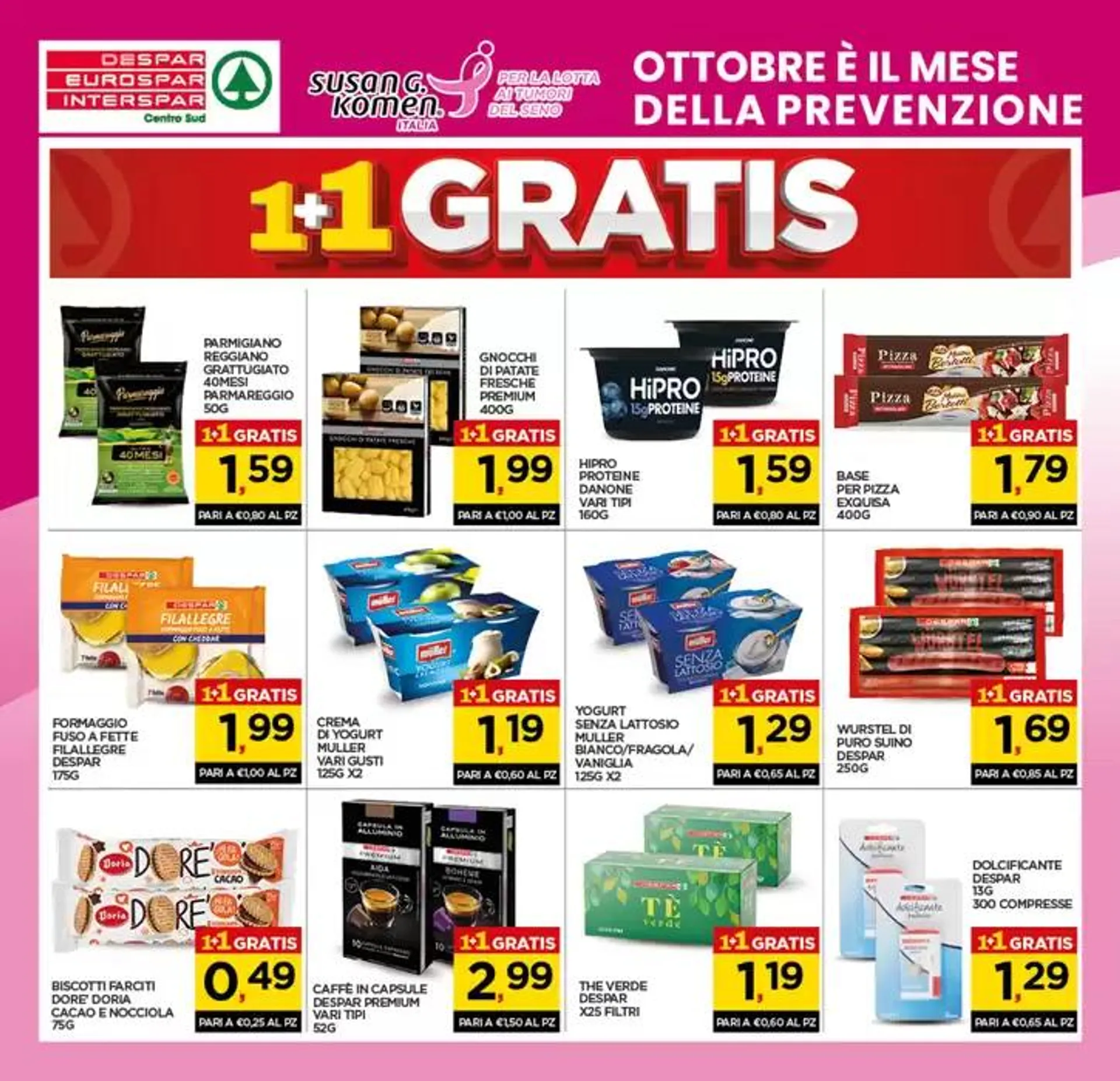 1+1 Gratis da 3 ottobre a 13 ottobre di 2024 - Pagina del volantino 2