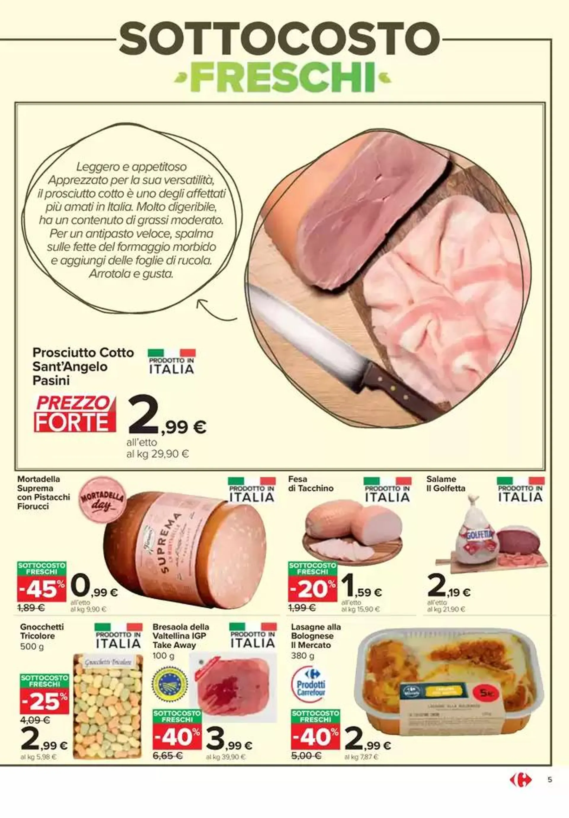 Sottocosto freschi  da 21 ottobre a 31 ottobre di 2024 - Pagina del volantino 5