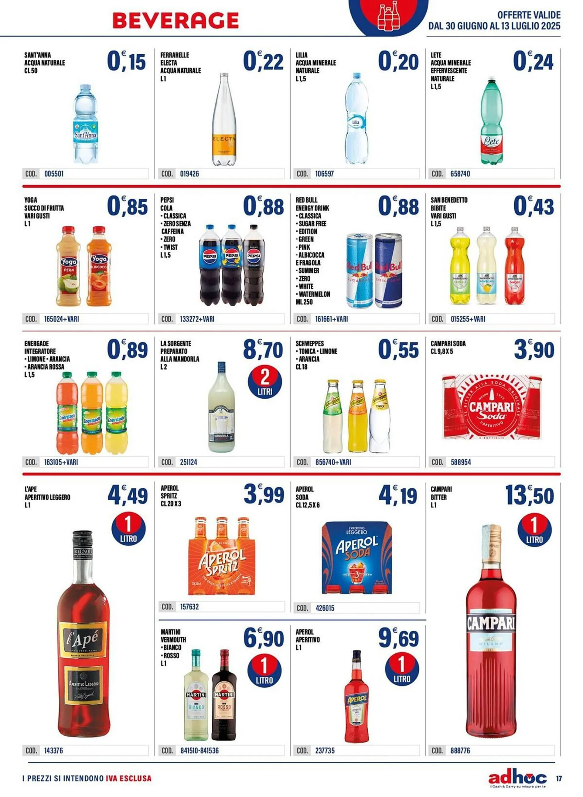 Volantino Adhoc da 30 giugno a 13 luglio di 2025 - Pagina del volantino 17