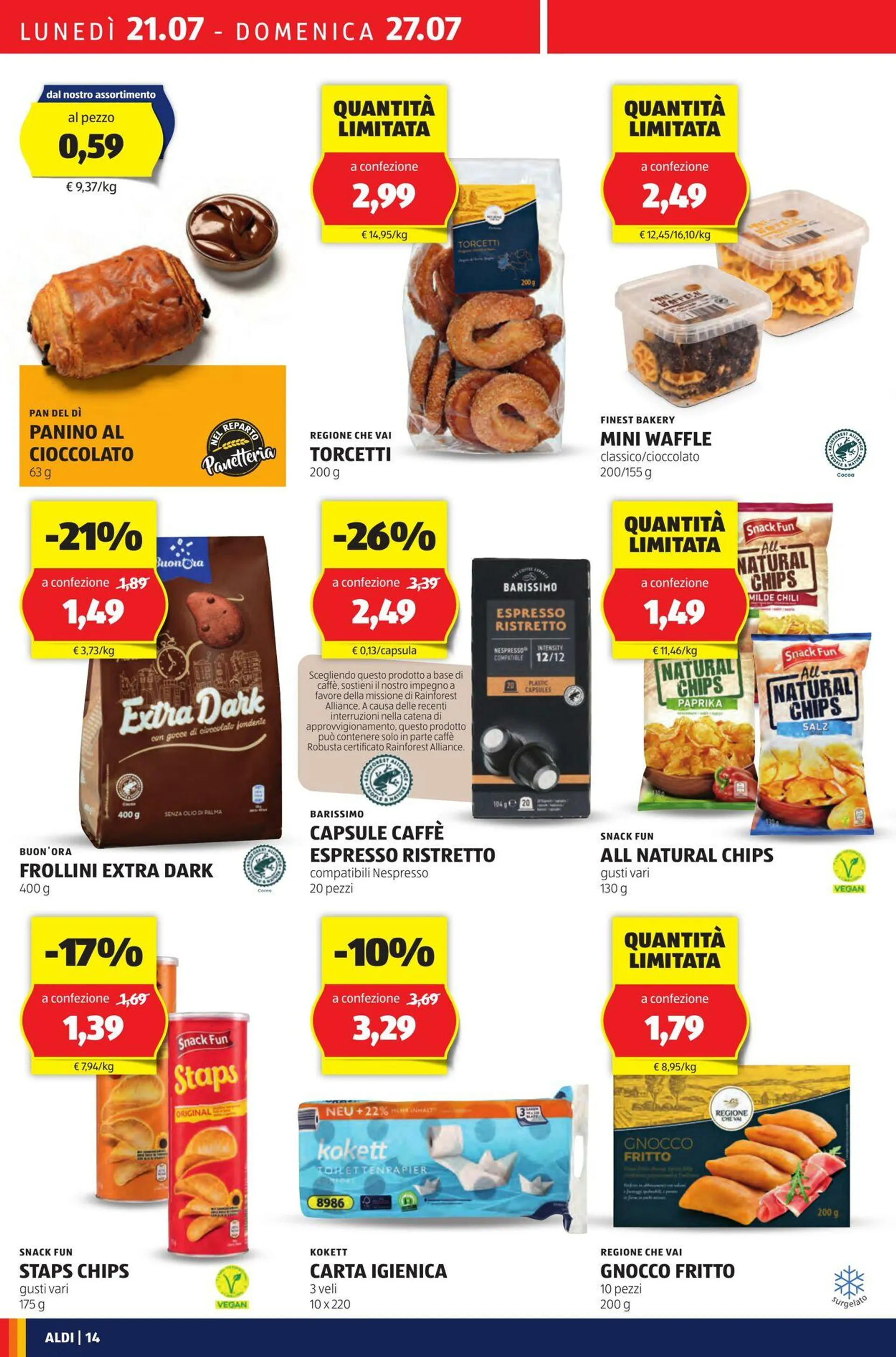 Aldi Volantino attuale da 21 luglio a 27 luglio di 2025 - Pagina del volantino 14
