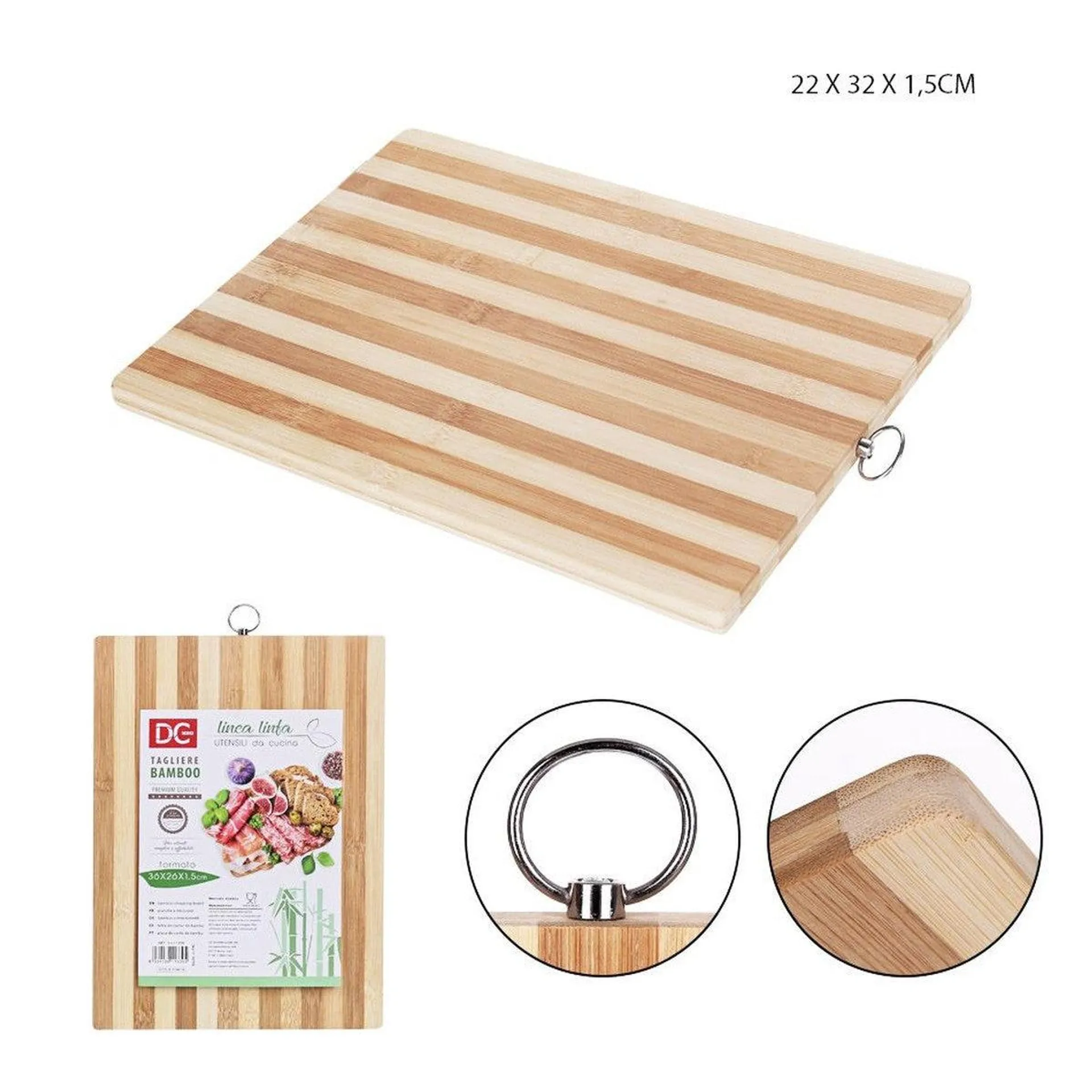 Dc Tagliere Bamboo 22X32X15Cm