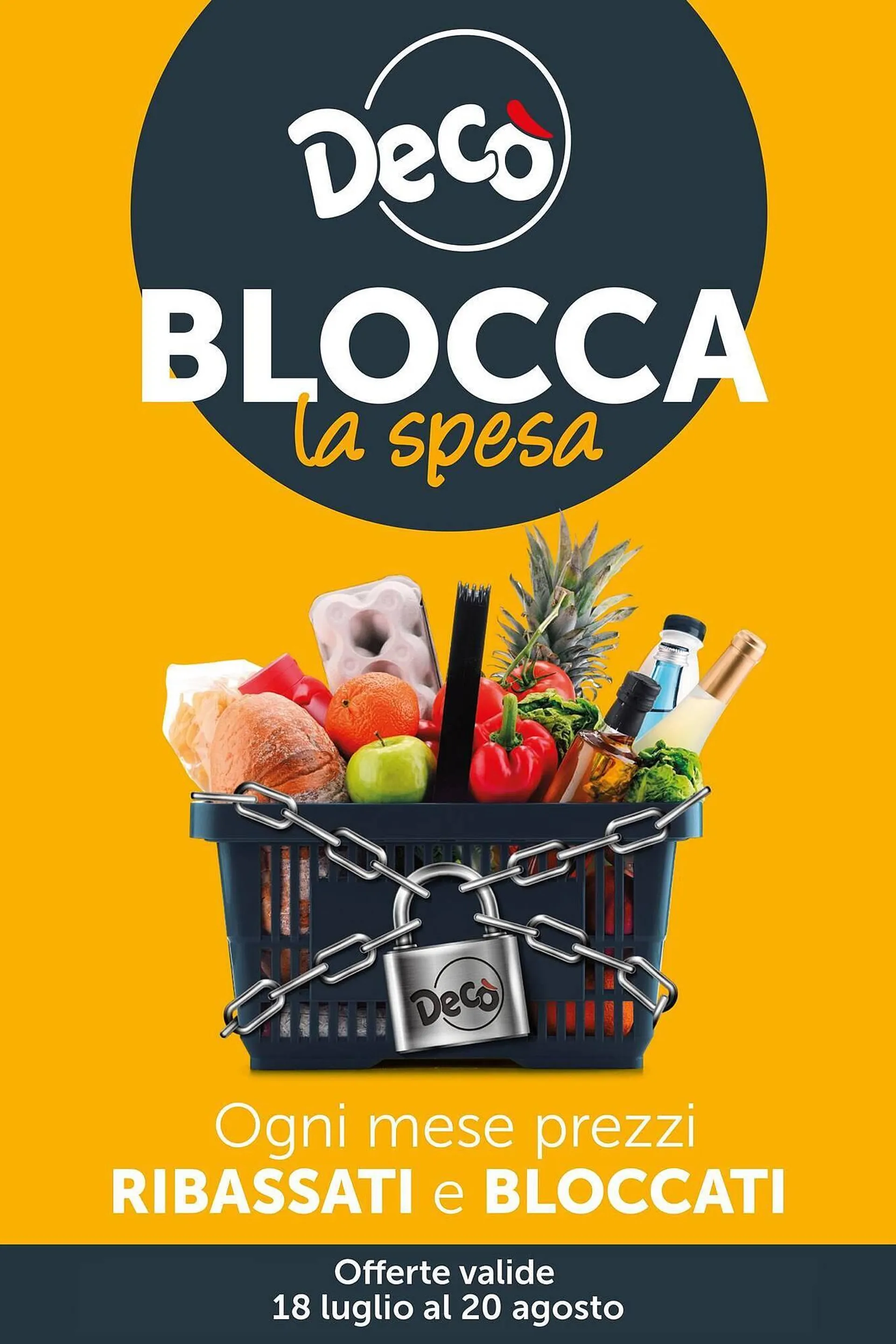 Volantino Deco Supermercati da 18 luglio a 20 agosto di 2025 - Pagina del volantino 1